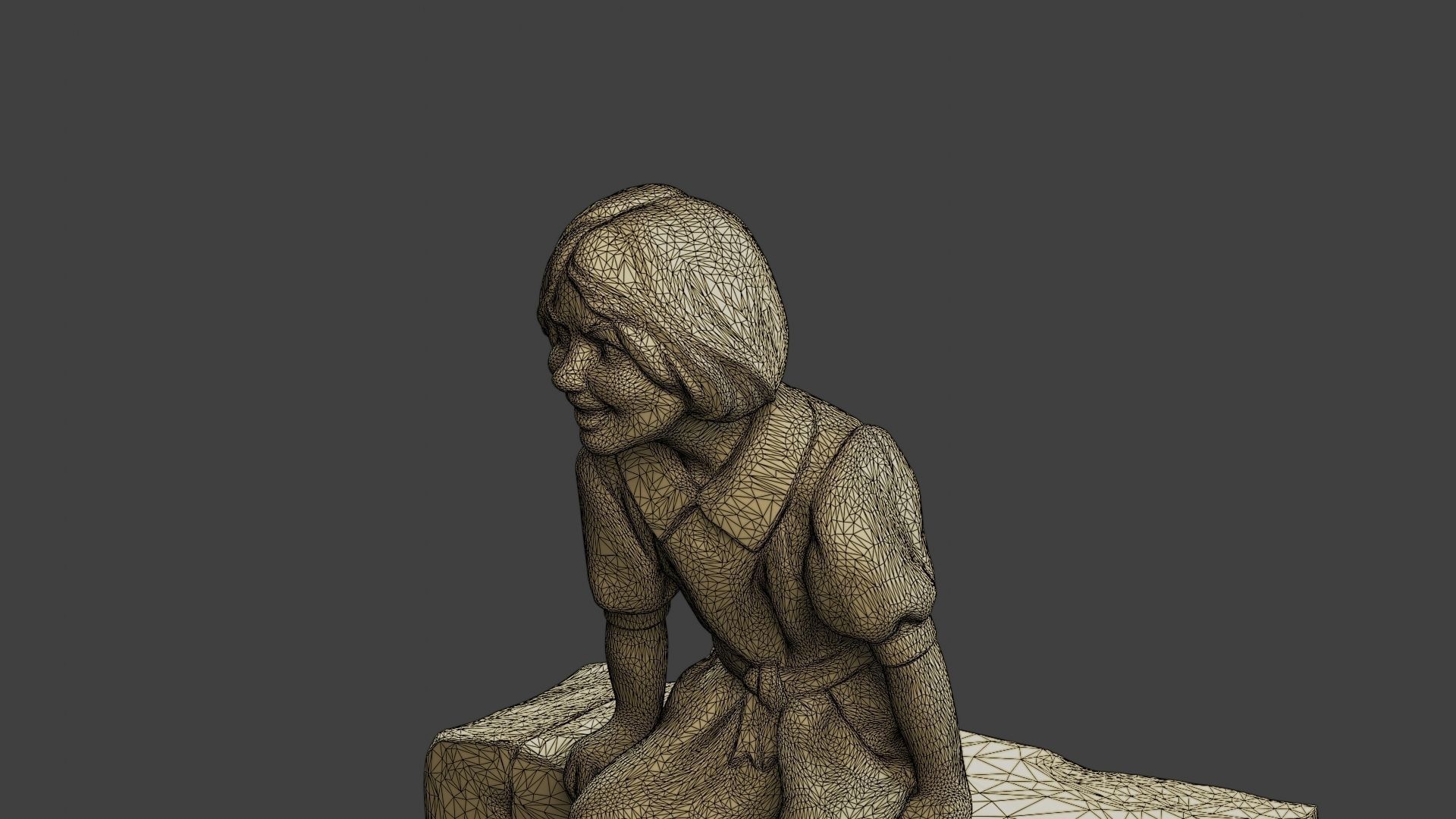 ww2 Casual Girl CG1 009 3D print model_12