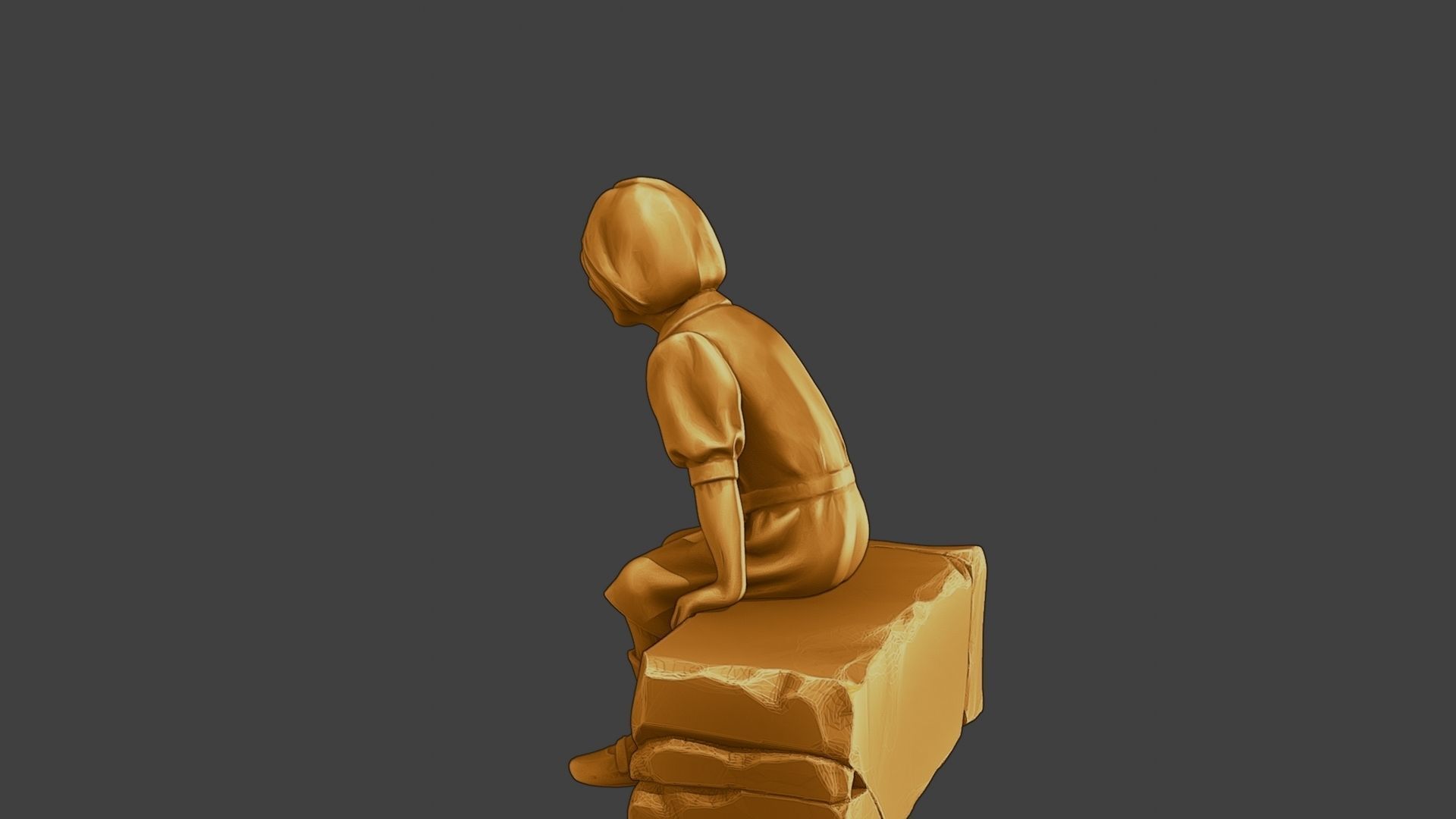 ww2 Casual Girl CG1 009 3D print model_4