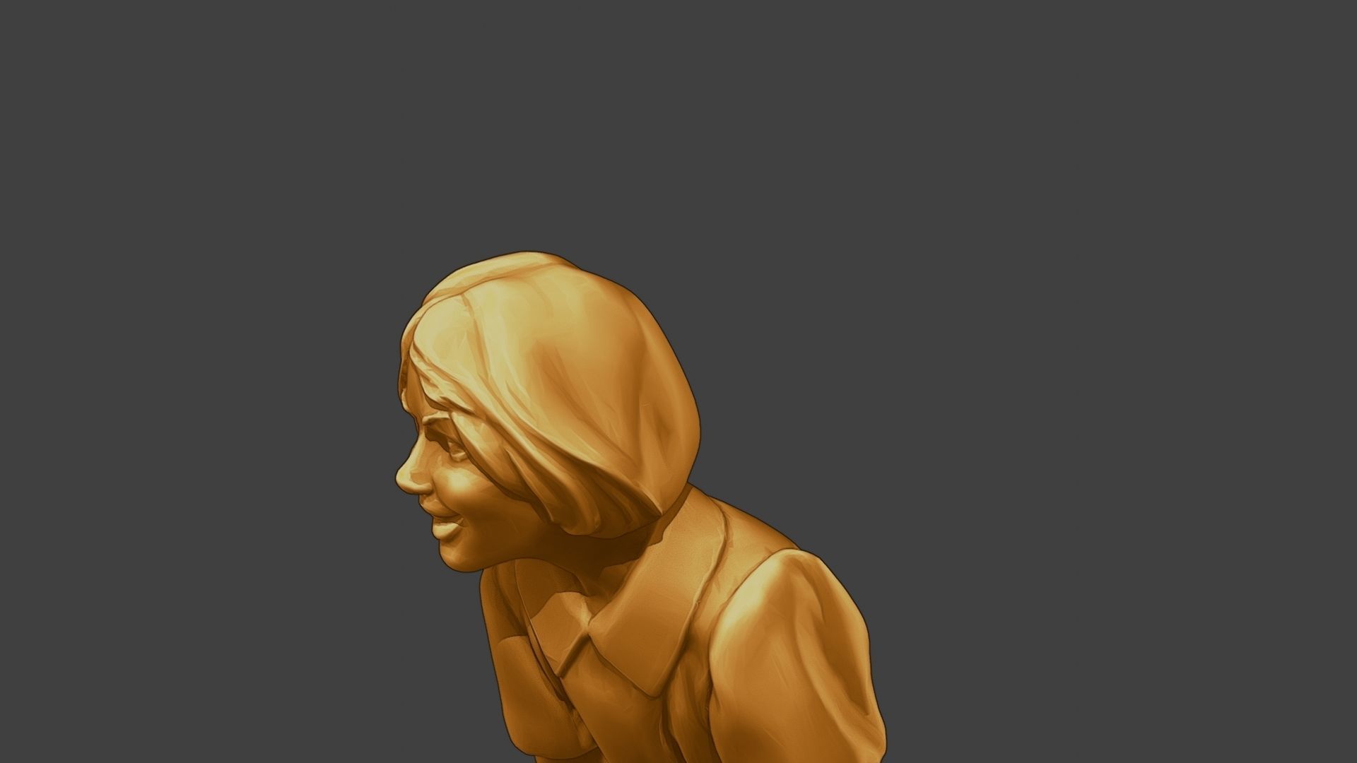 ww2 Casual Girl CG1 009 3D print model_18