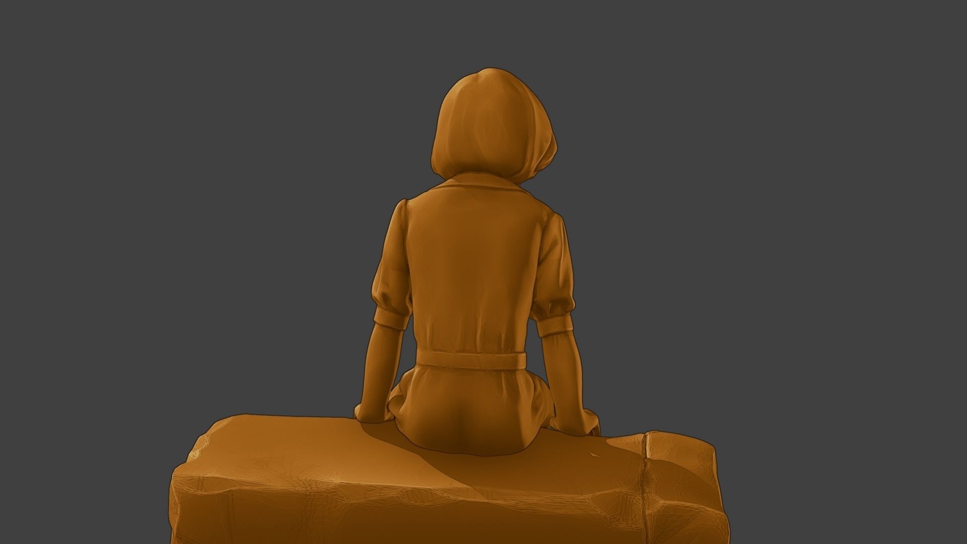 ww2 Casual Girl CG1 009 3D print model_25