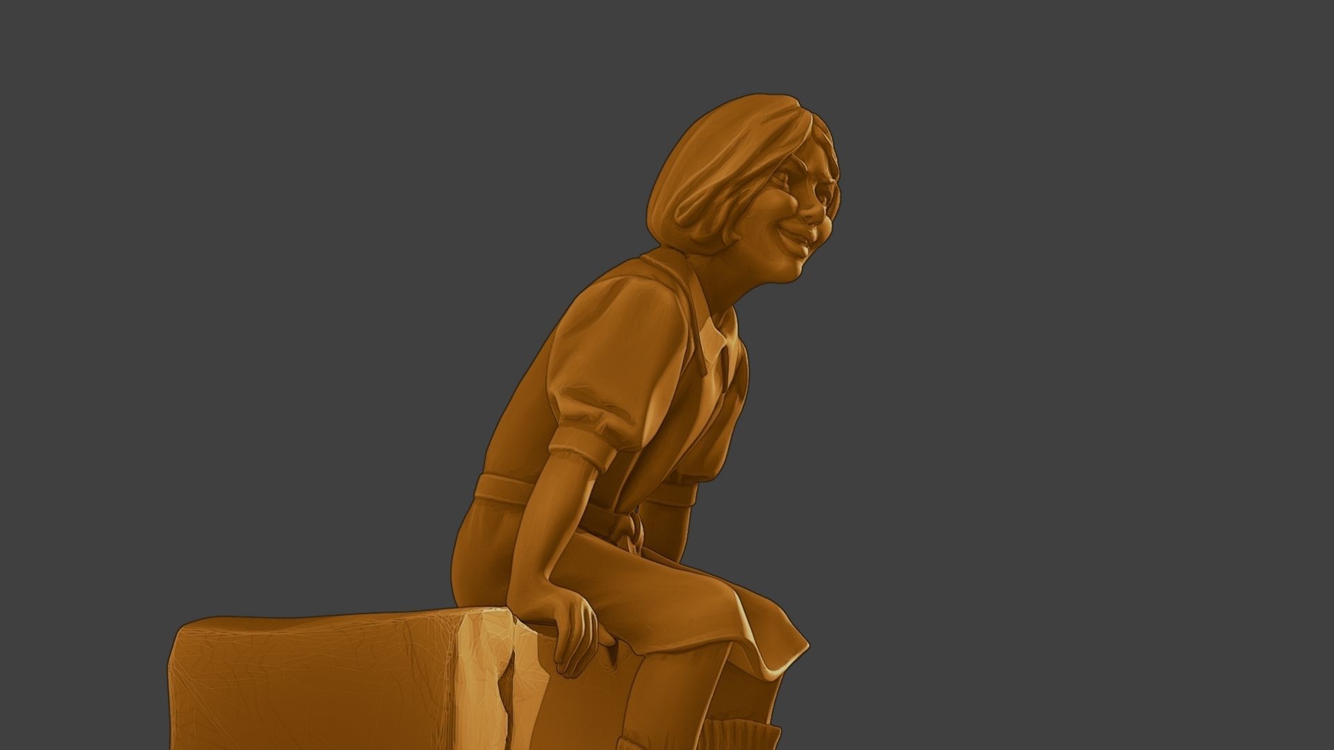 ww2 Casual Girl CG1 009 3D print model_29