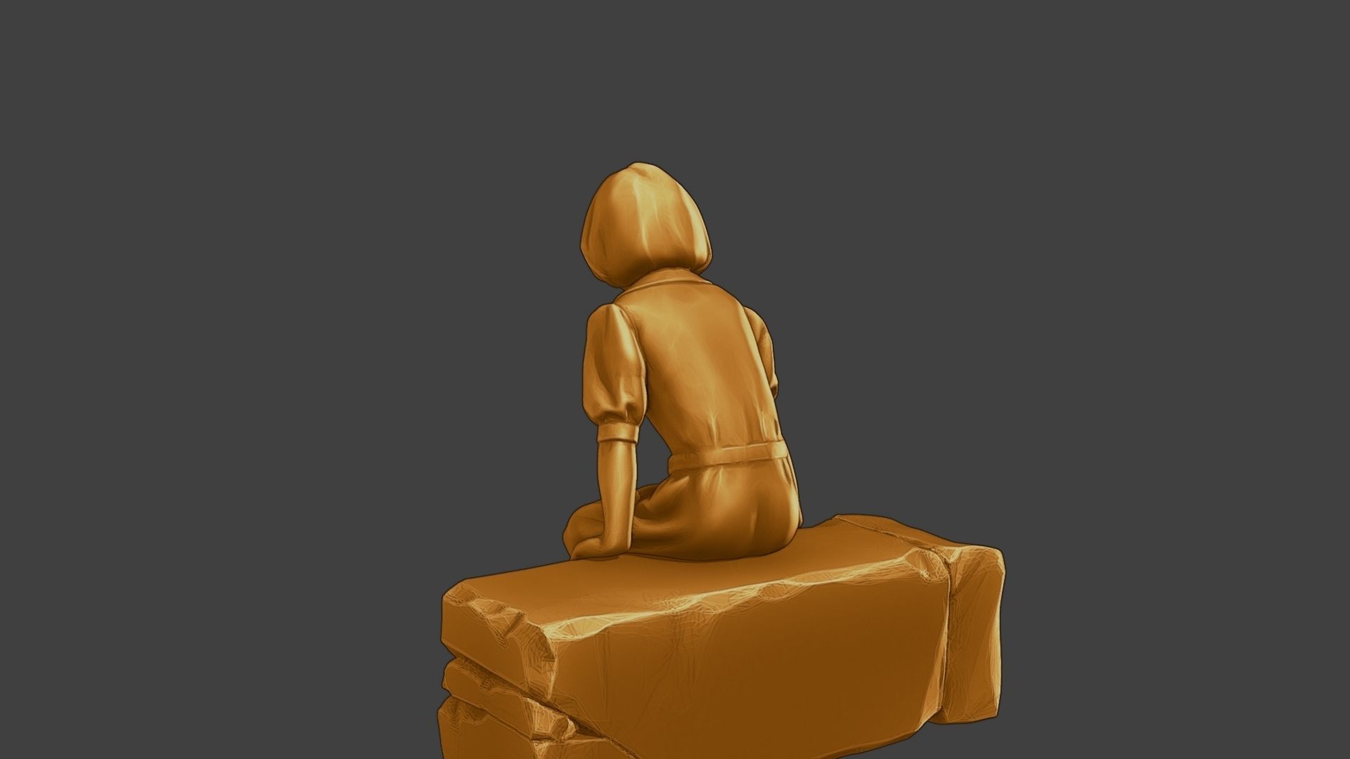 ww2 Casual Girl CG1 009 3D print model_5