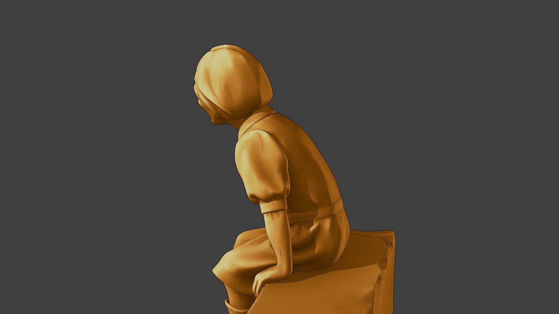 ww2 Casual Girl CG1 009 3D print model_26