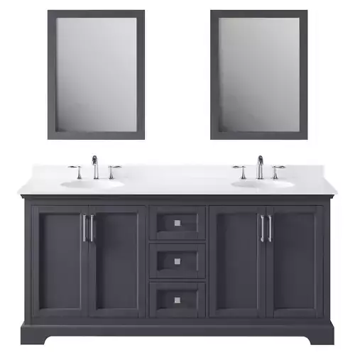 OVE Emma 72 Dark Charcoal Vanity