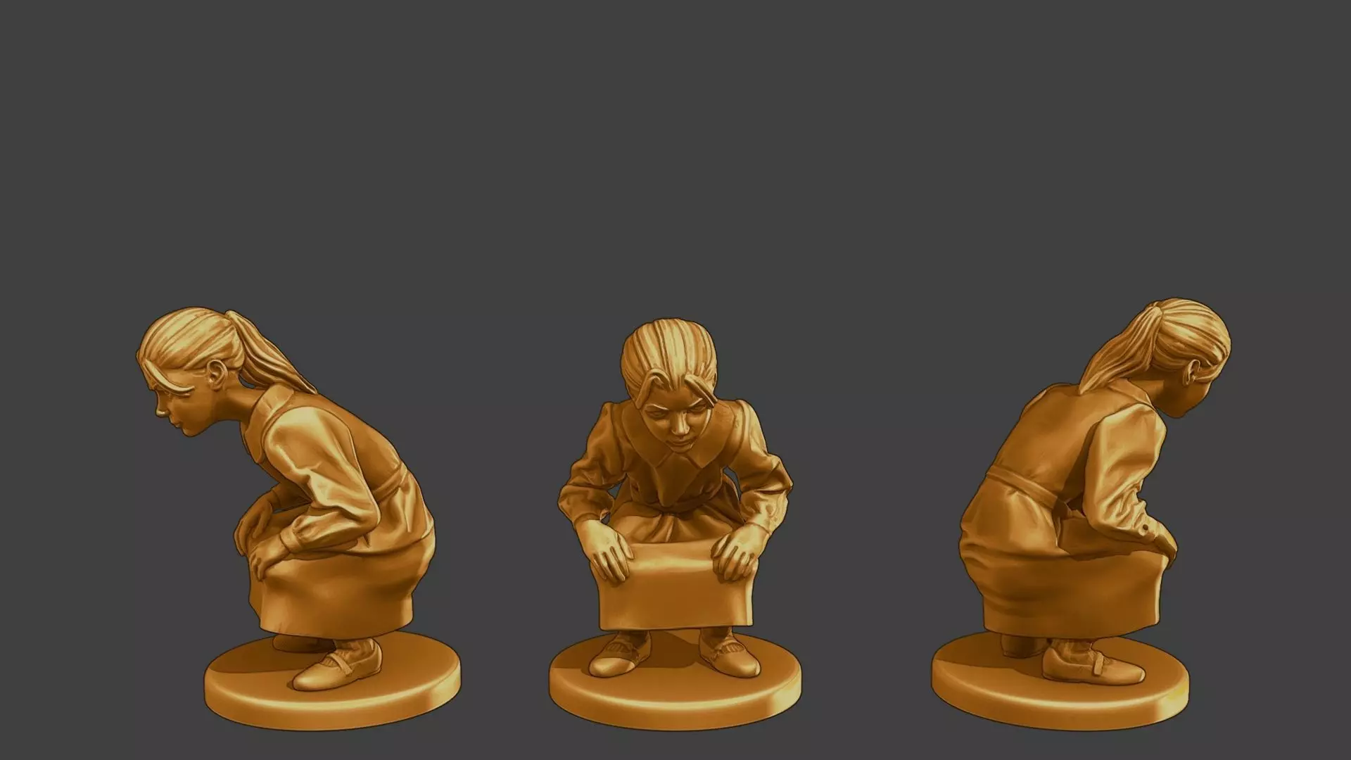 ww2 Casual Girl CG1 010 3D print model