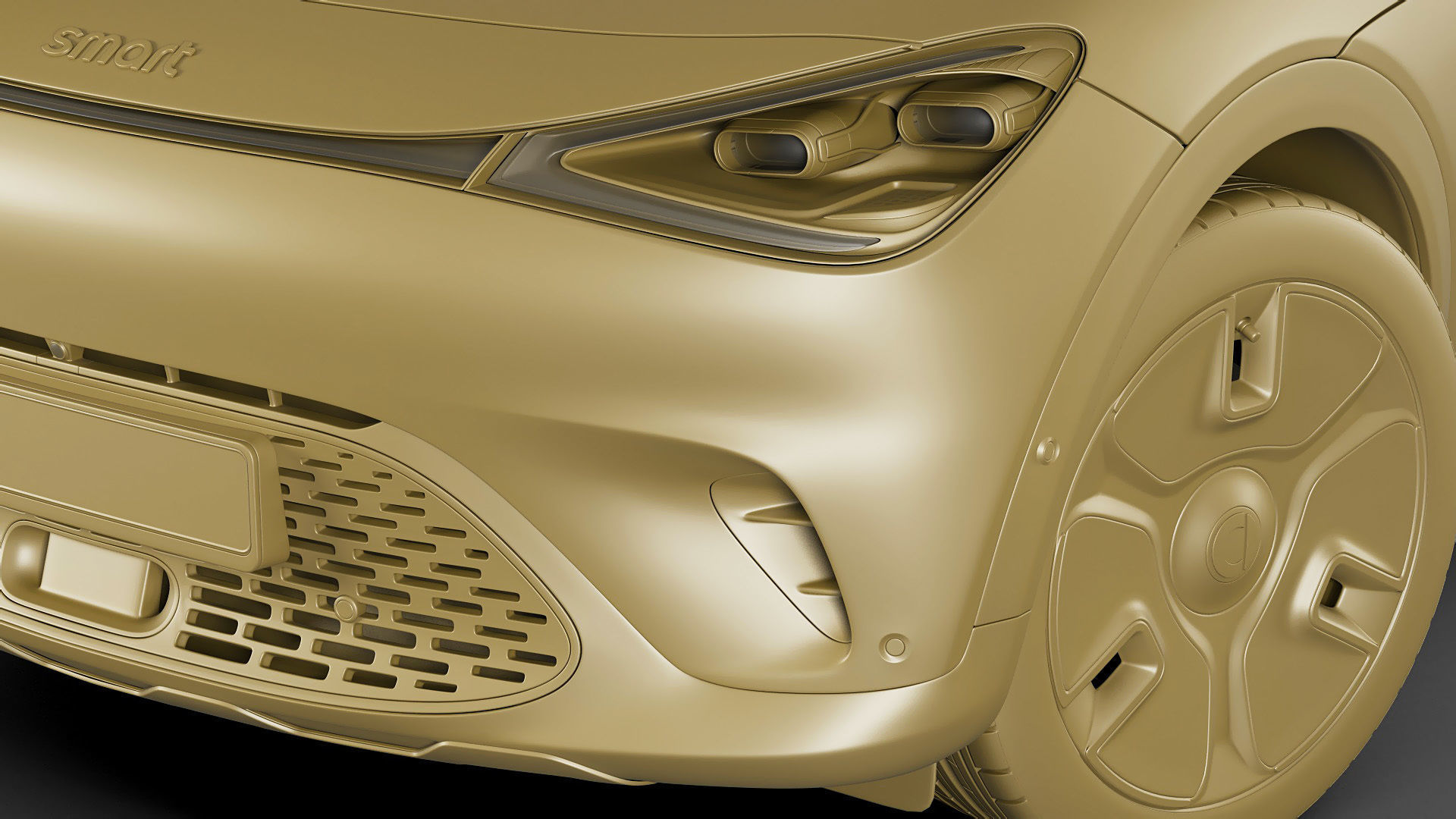 Smart 1 One 2023 with interior 3D model_28