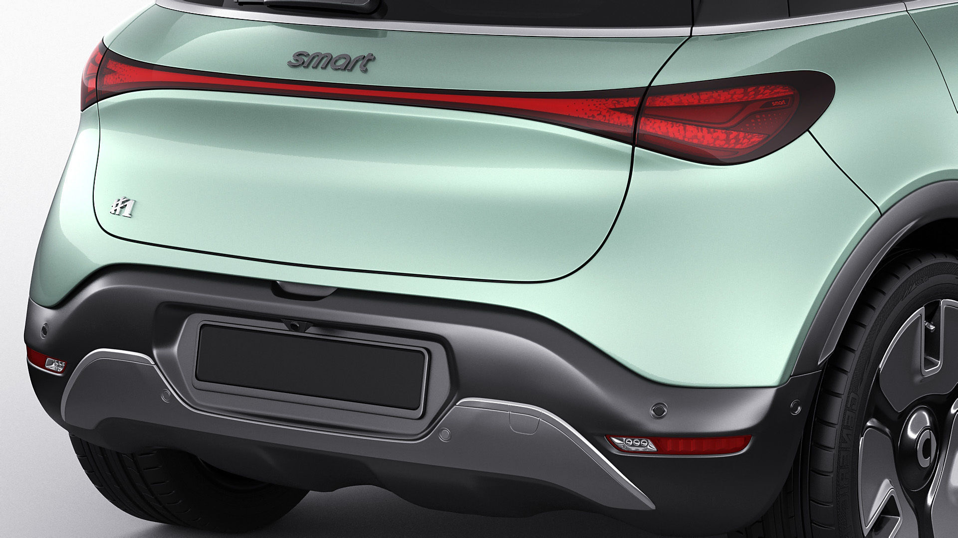 Smart 1 One 2023 with interior 3D model_8