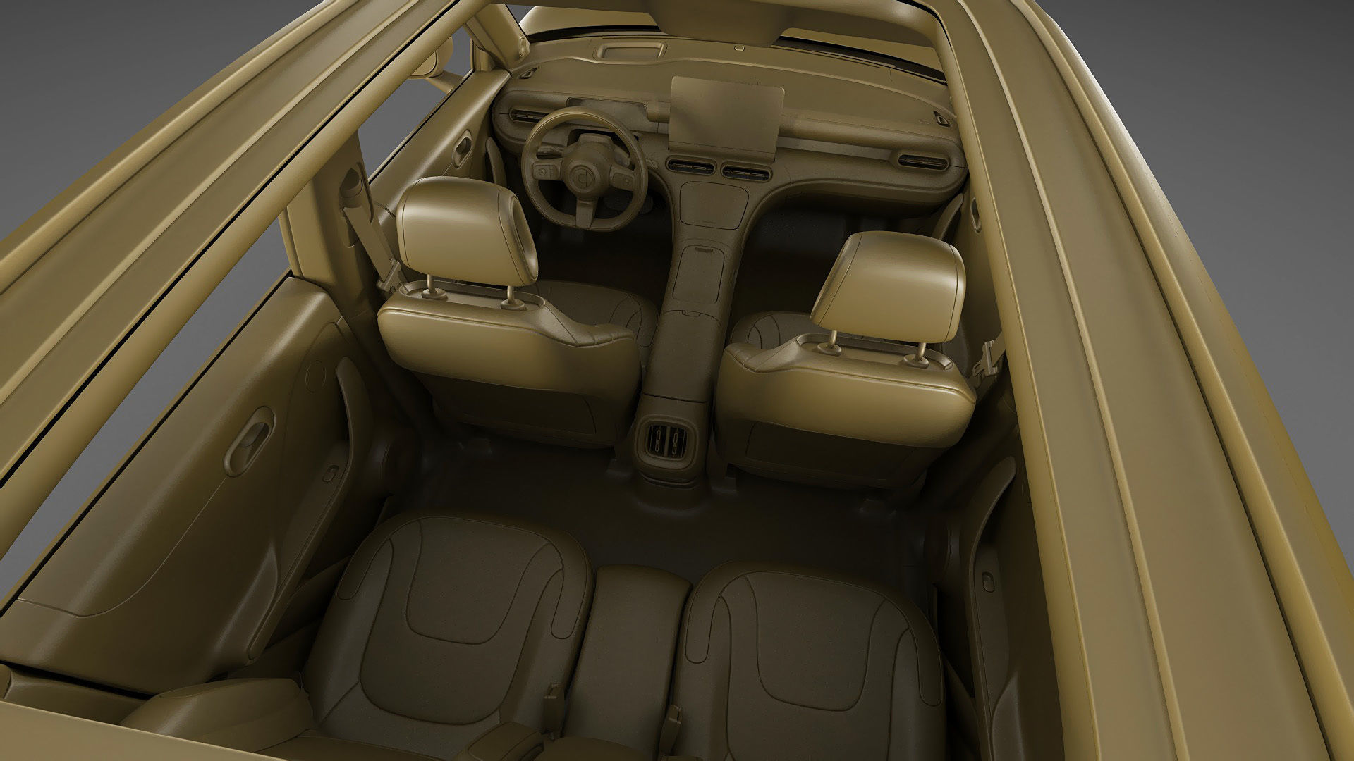 Smart 1 One 2023 with interior 3D model_31