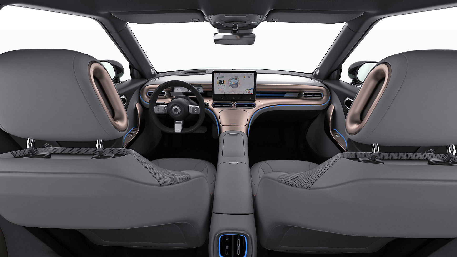 Smart 1 One 2023 with interior 3D model_20