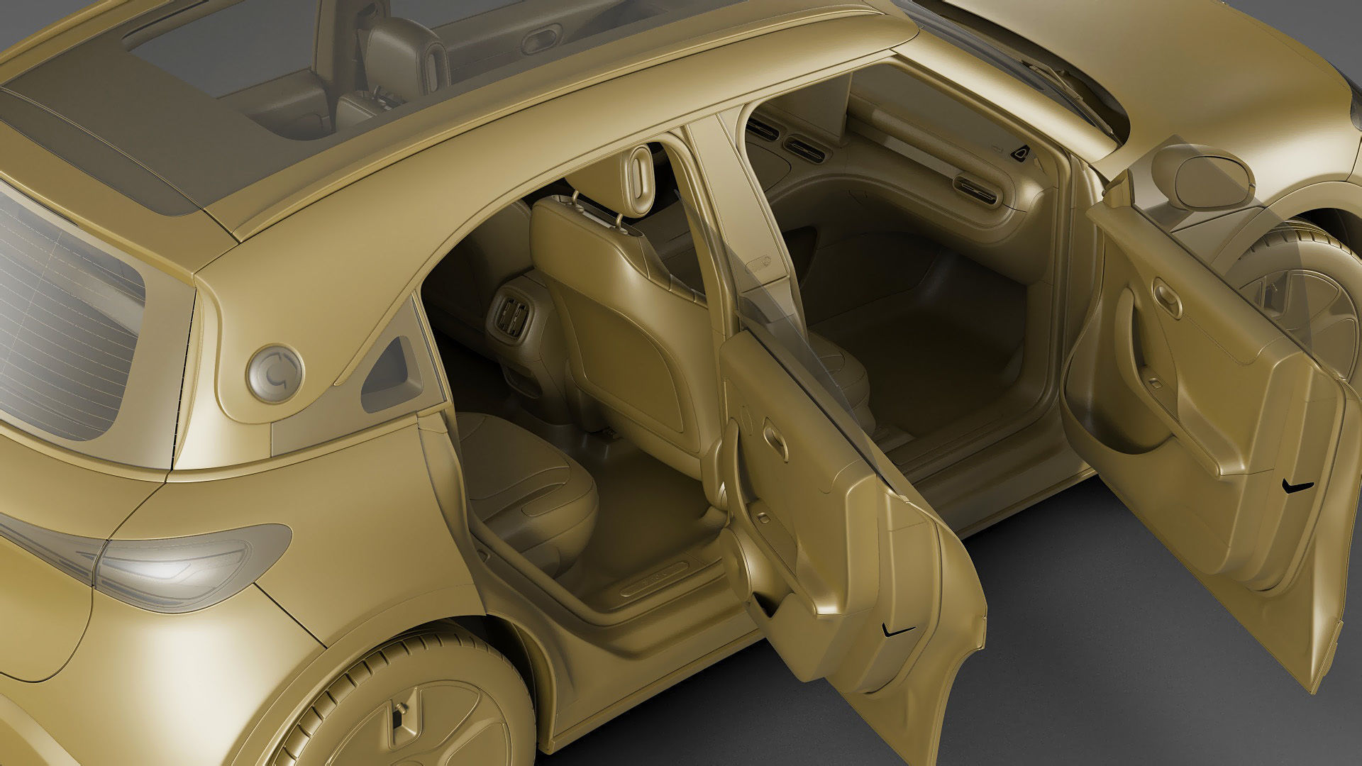 Smart 1 One 2023 with interior 3D model_32
