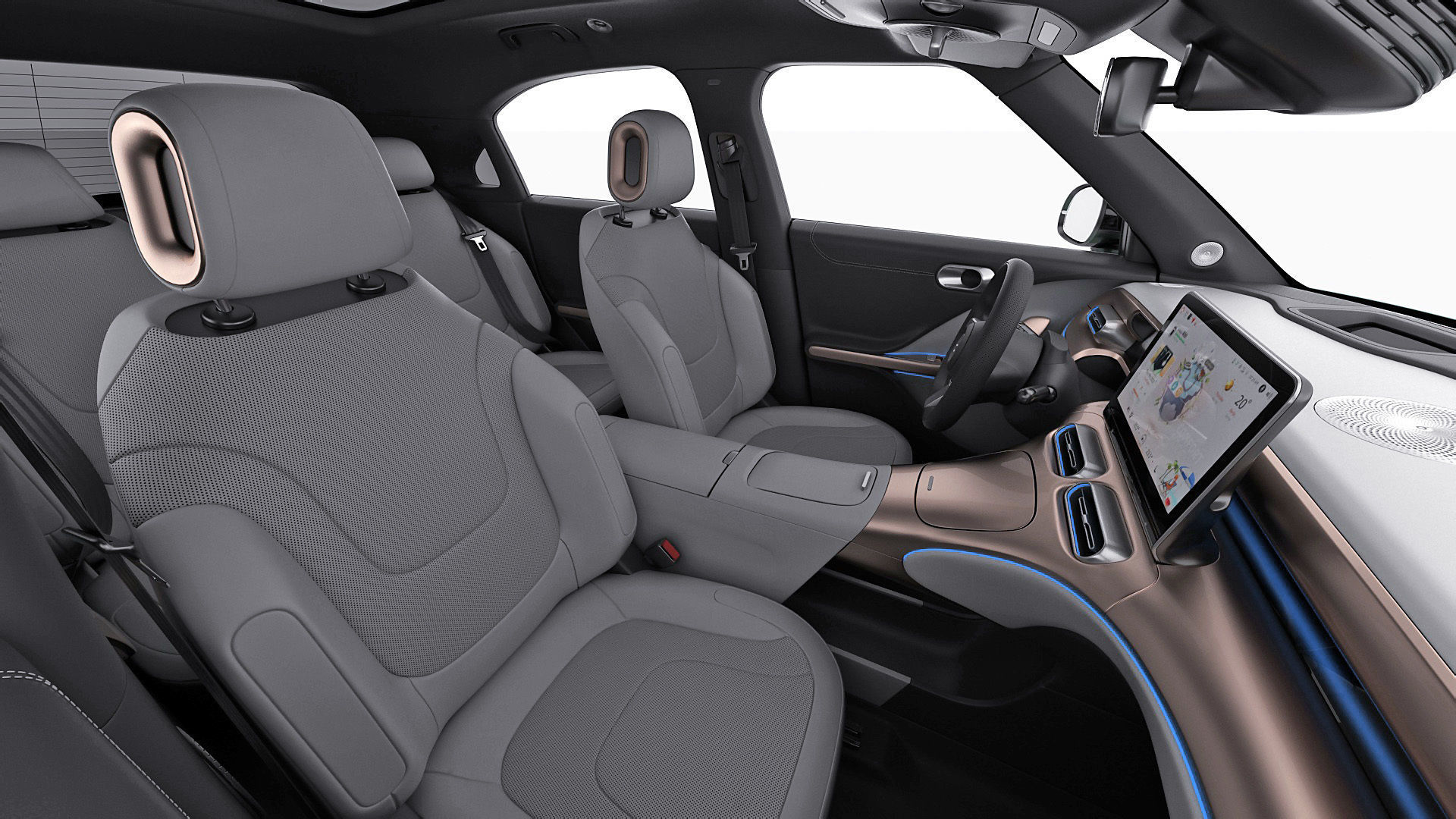 Smart 1 One 2023 with interior 3D model_19