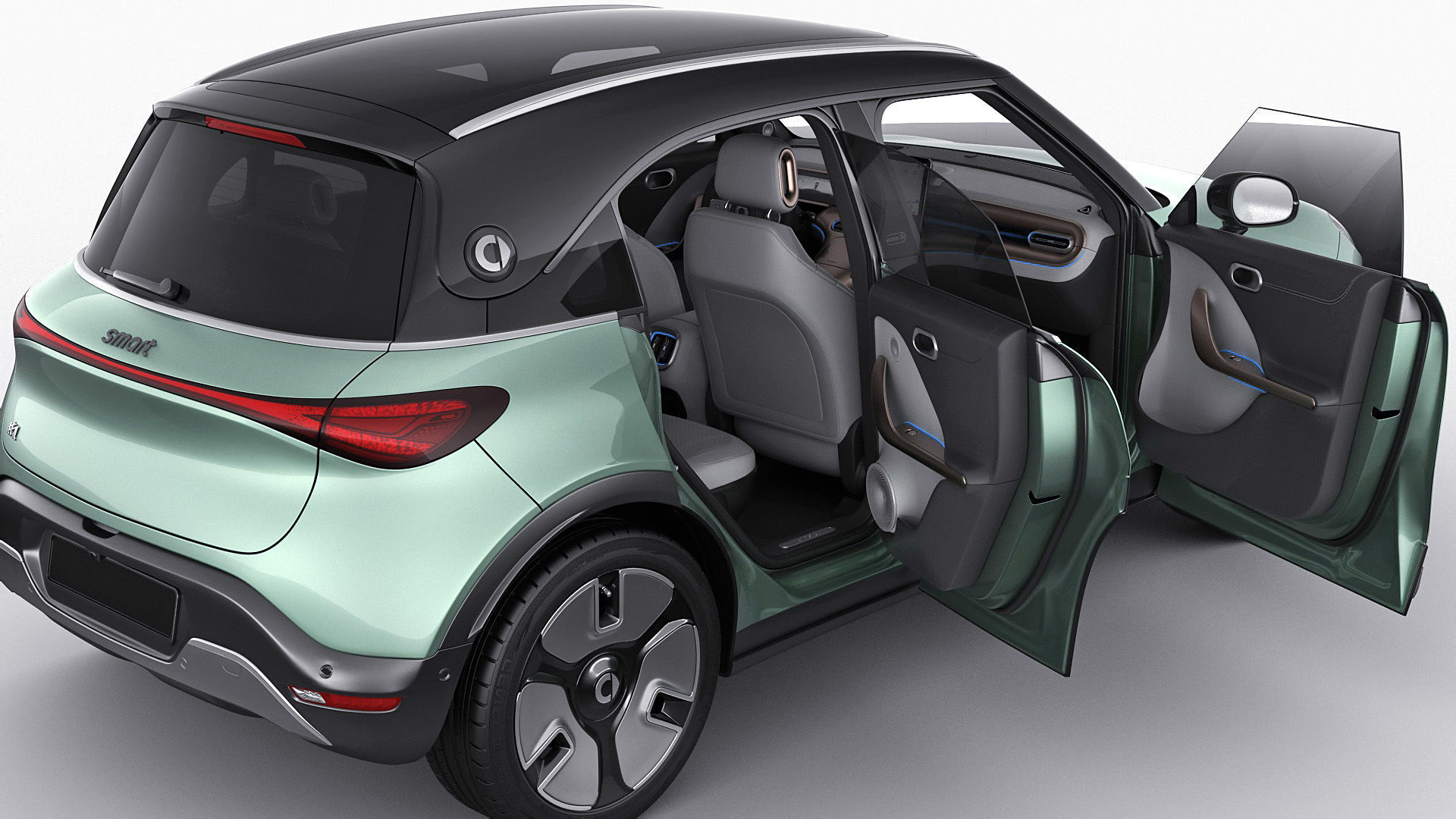 Smart 1 One 2023 with interior 3D model_3