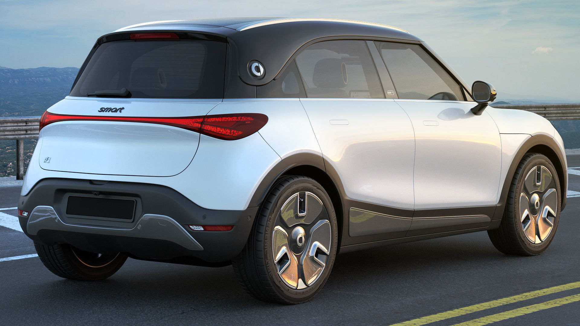 Smart 1 One 2023 with interior 3D model_25