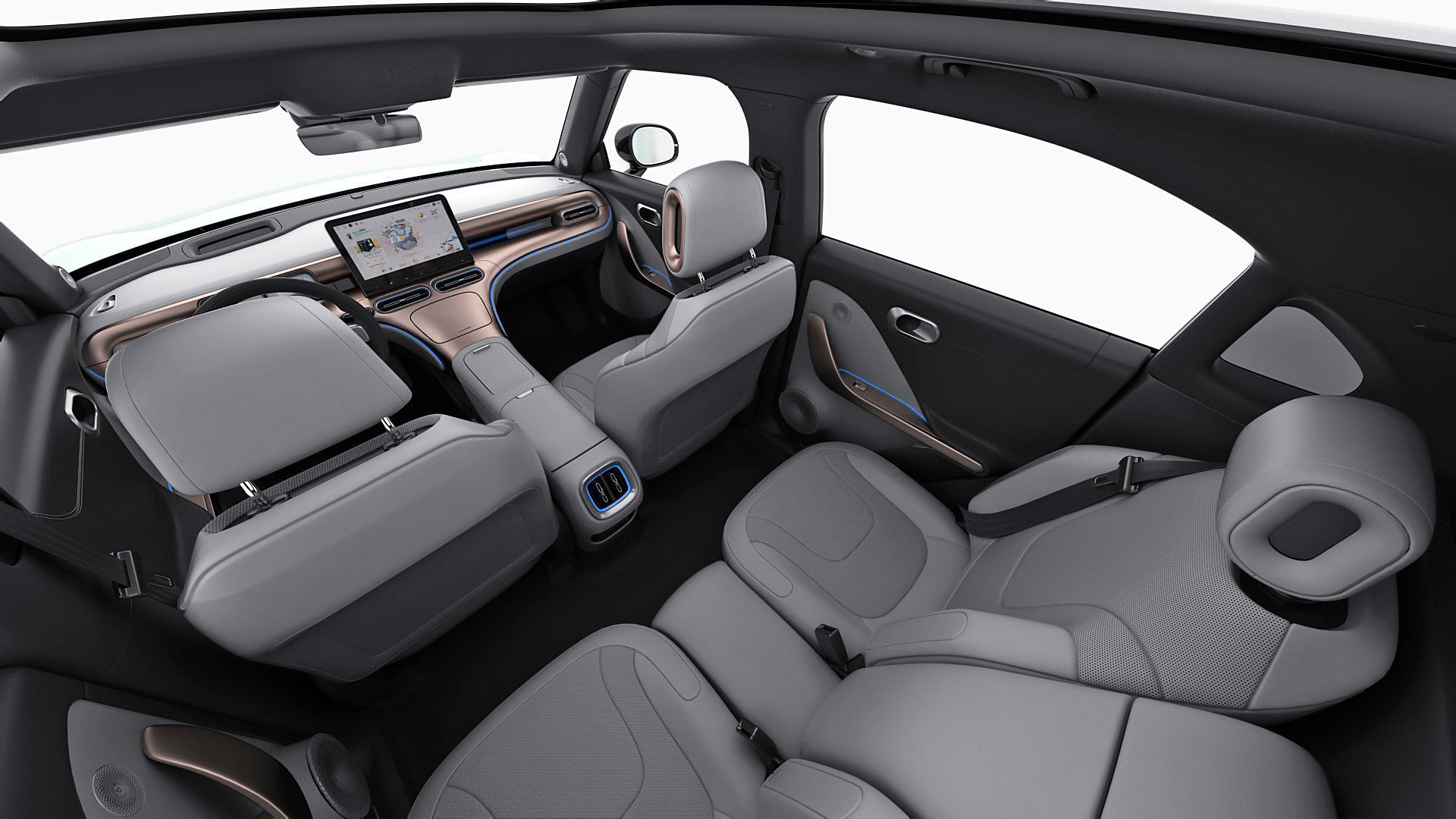 Smart 1 One 2023 with interior 3D model_22