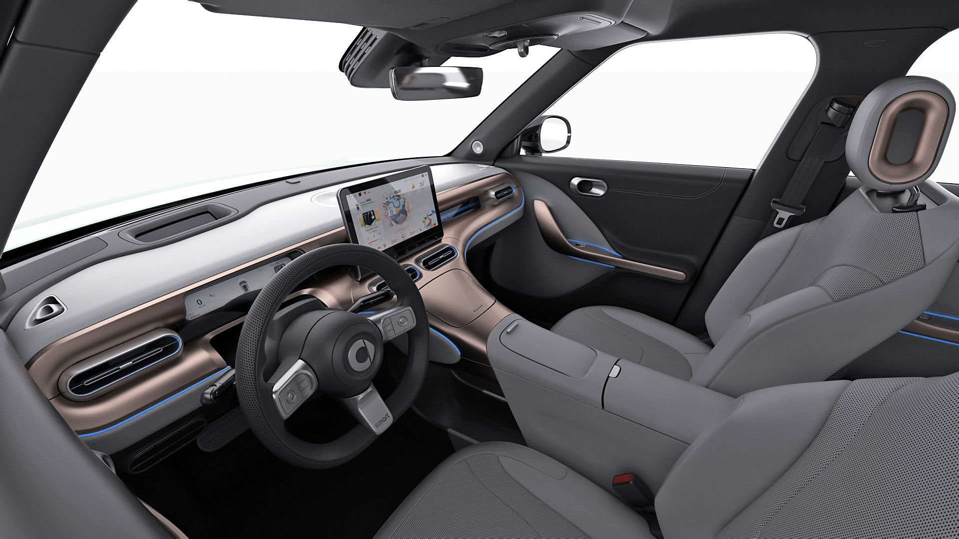 Smart 1 One 2023 with interior 3D model_18