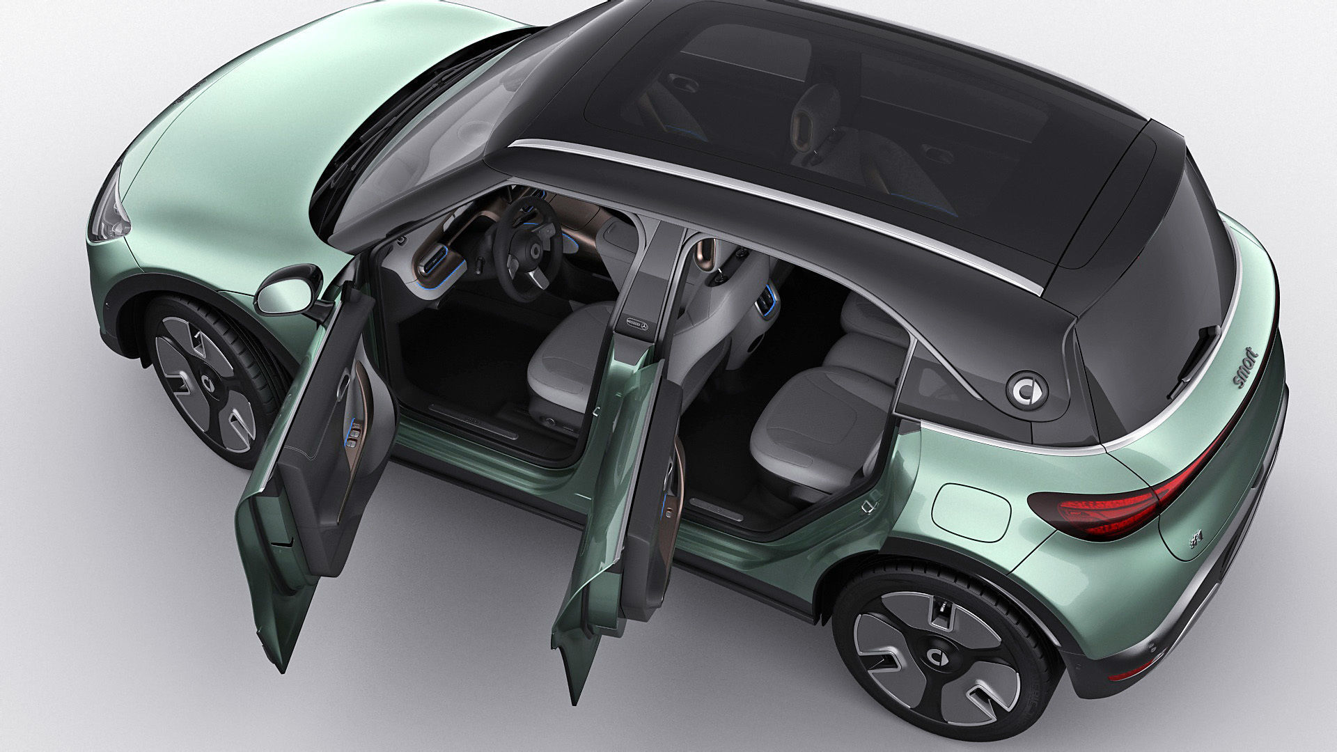 Smart 1 One 2023 with interior 3D model_4