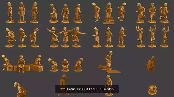 ww2 Casual Girl CG1 Pack 1