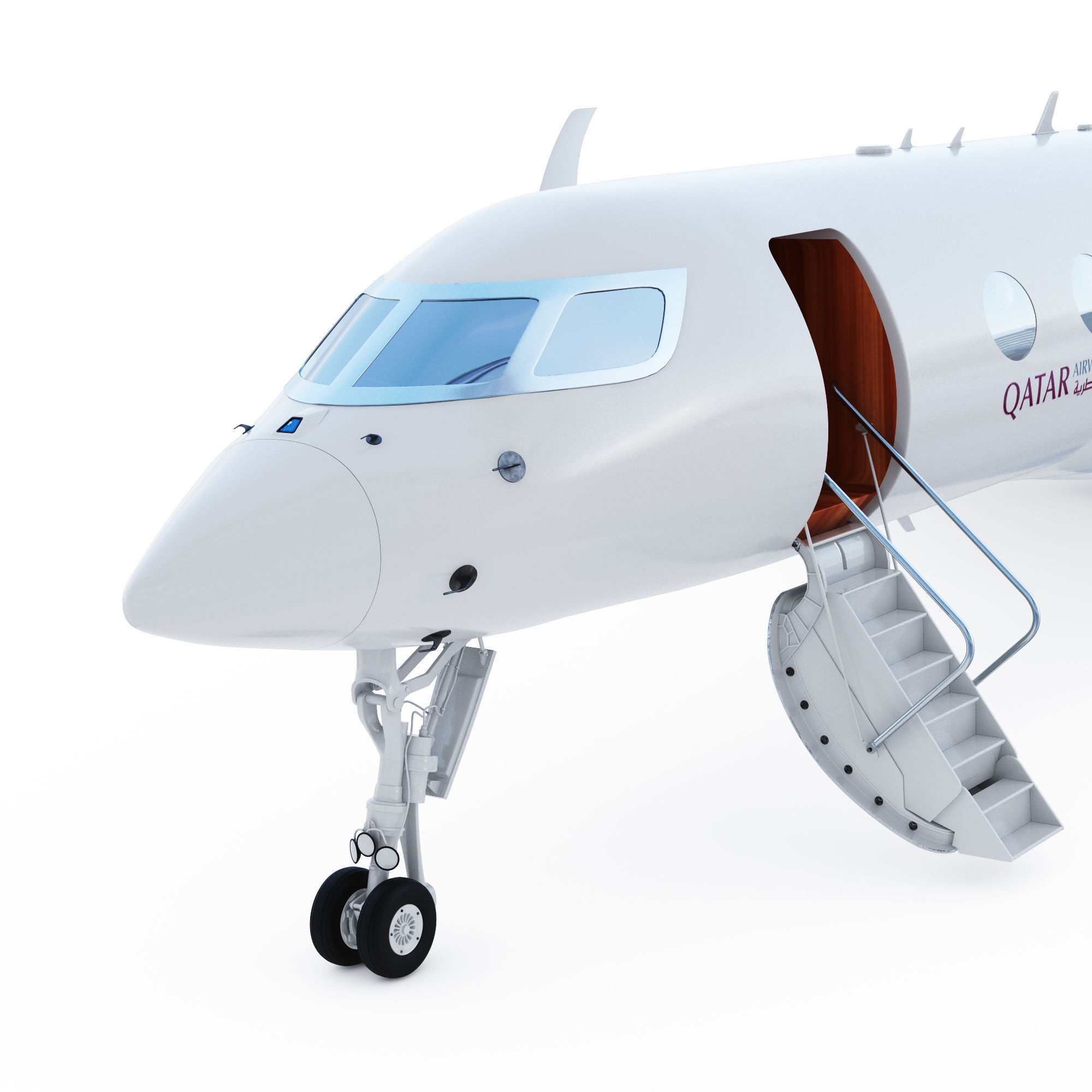 Aircraft  G700 3D model_5