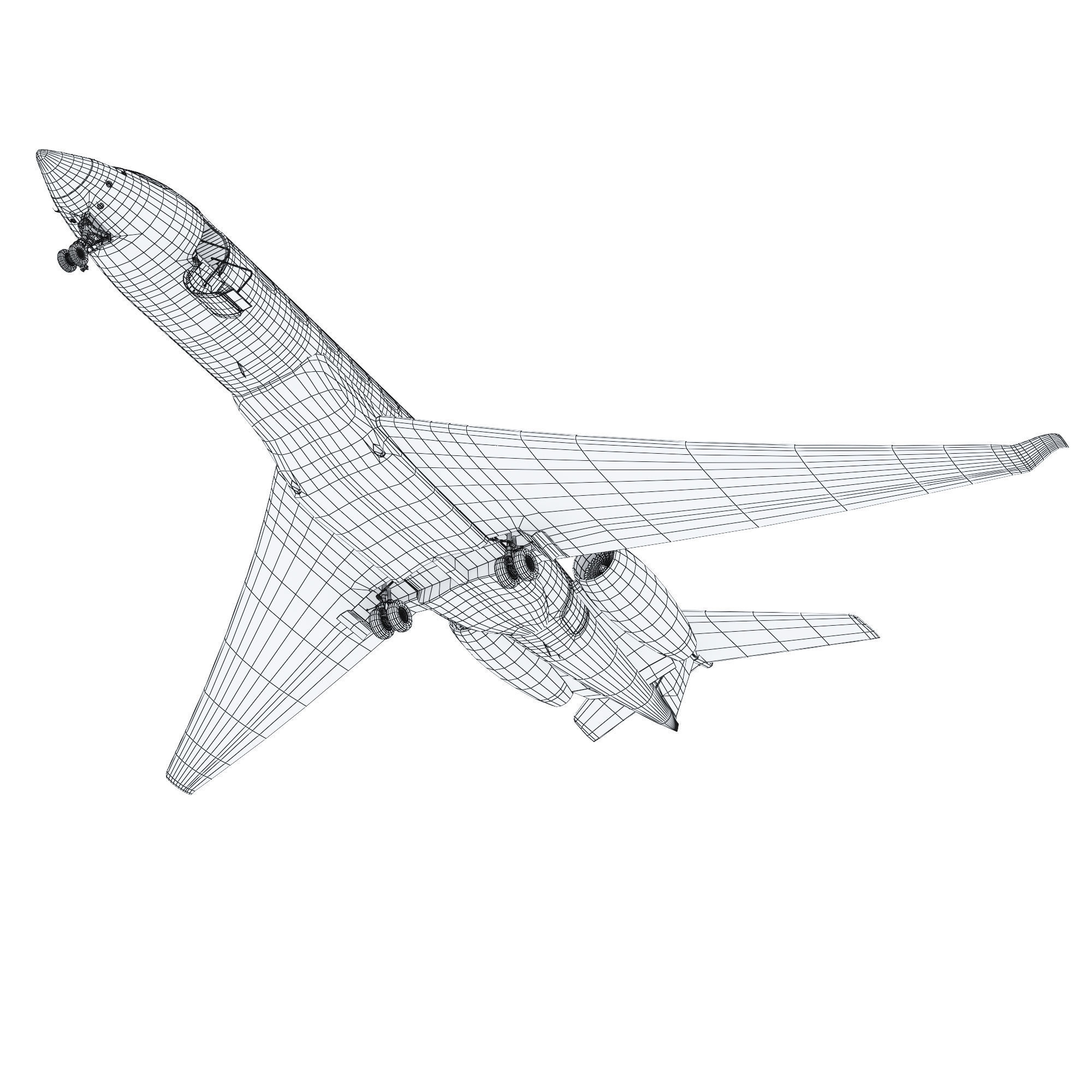 Aircraft  G700 3D model_4