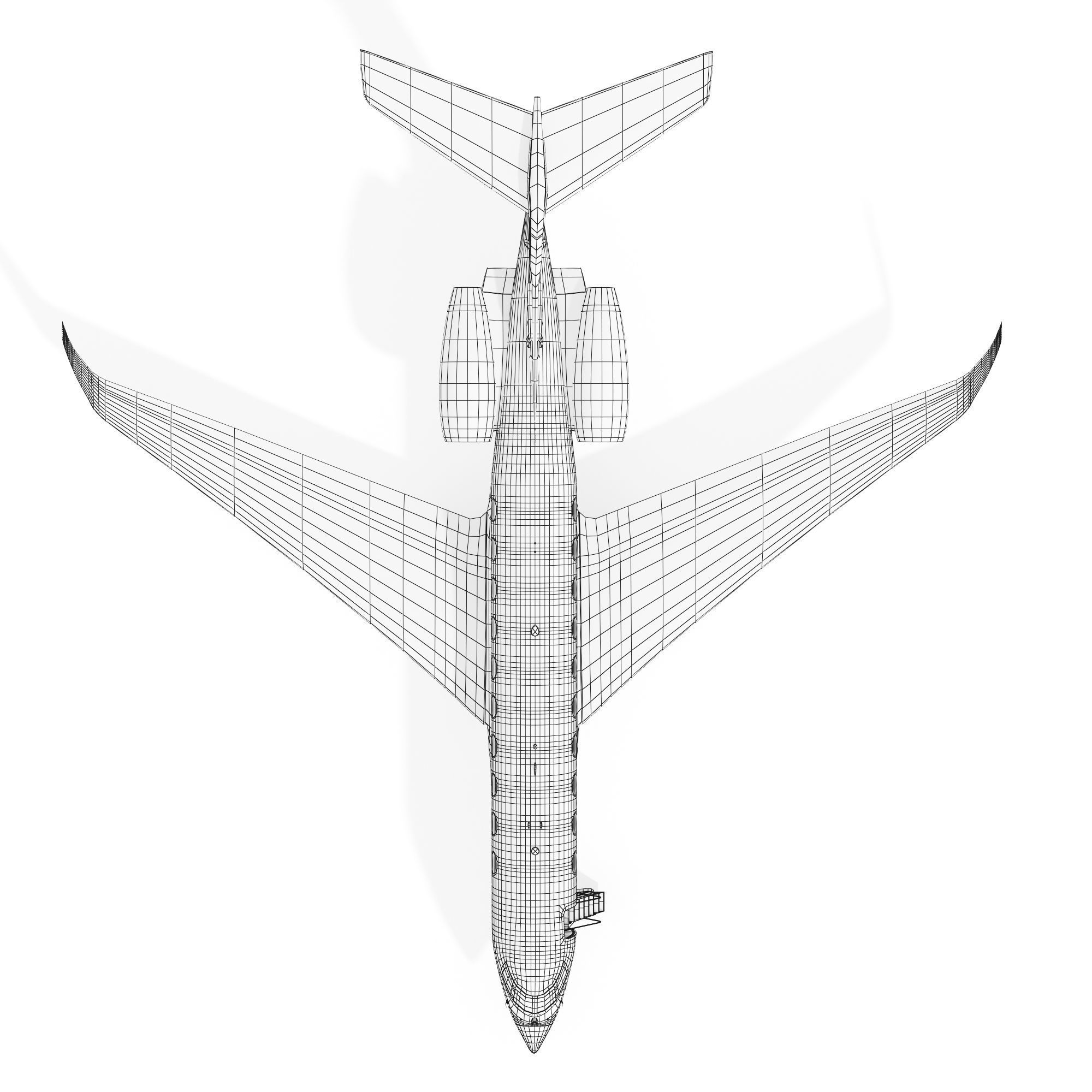 Aircraft  G700 3D model_9