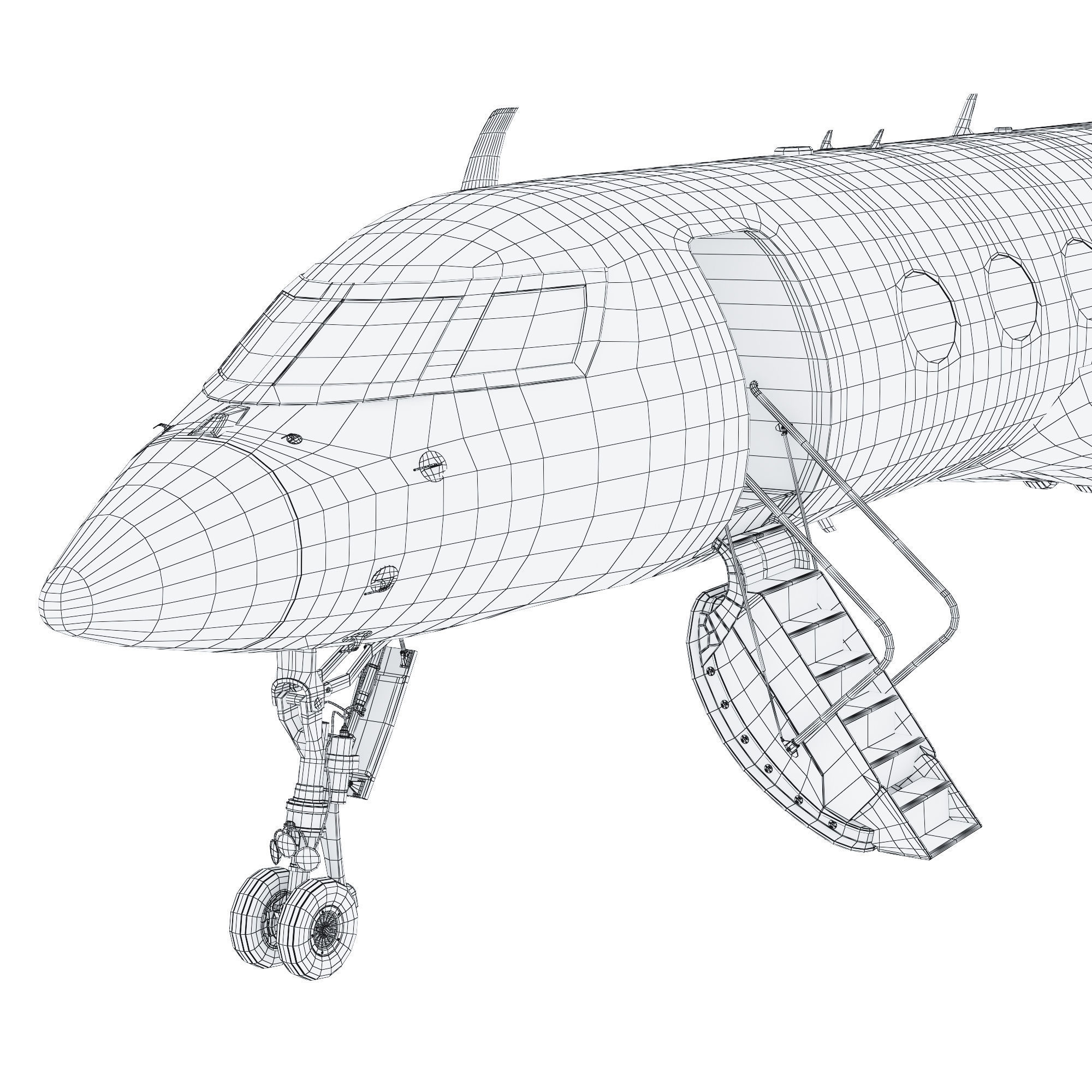 Aircraft  G700 3D model_6