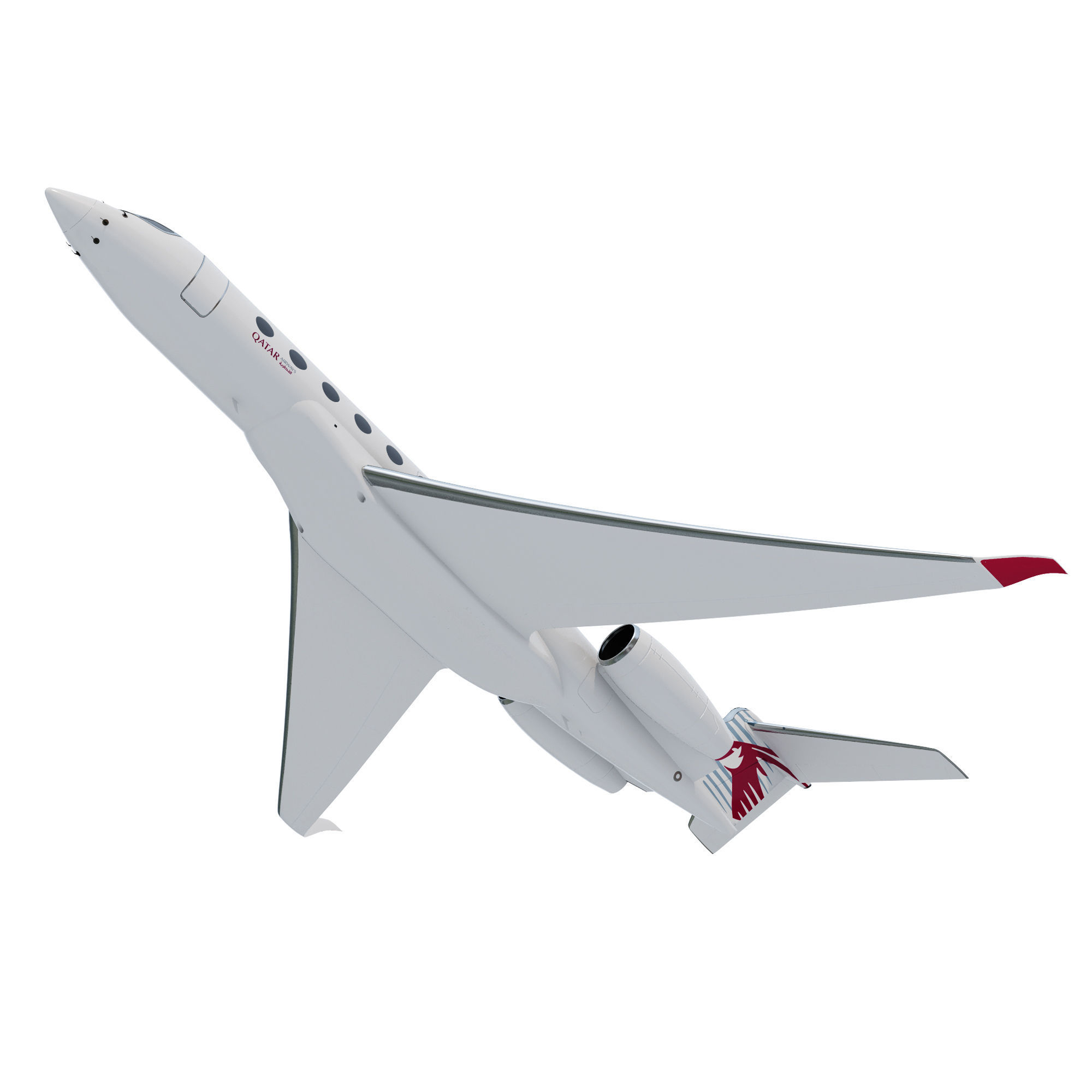 Aircraft  G700 3D model_2