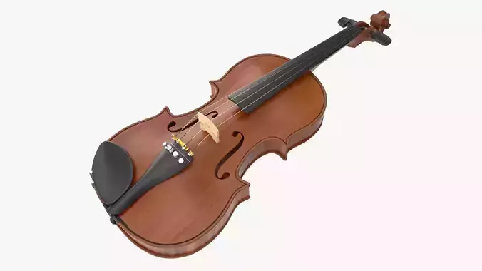 Classic Adult Violin 3D model