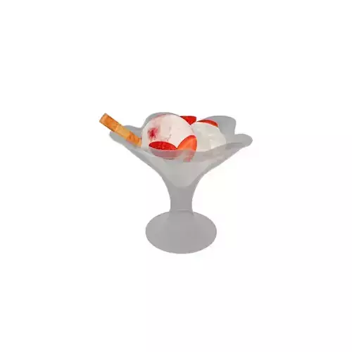 strawberry sundae 3D model