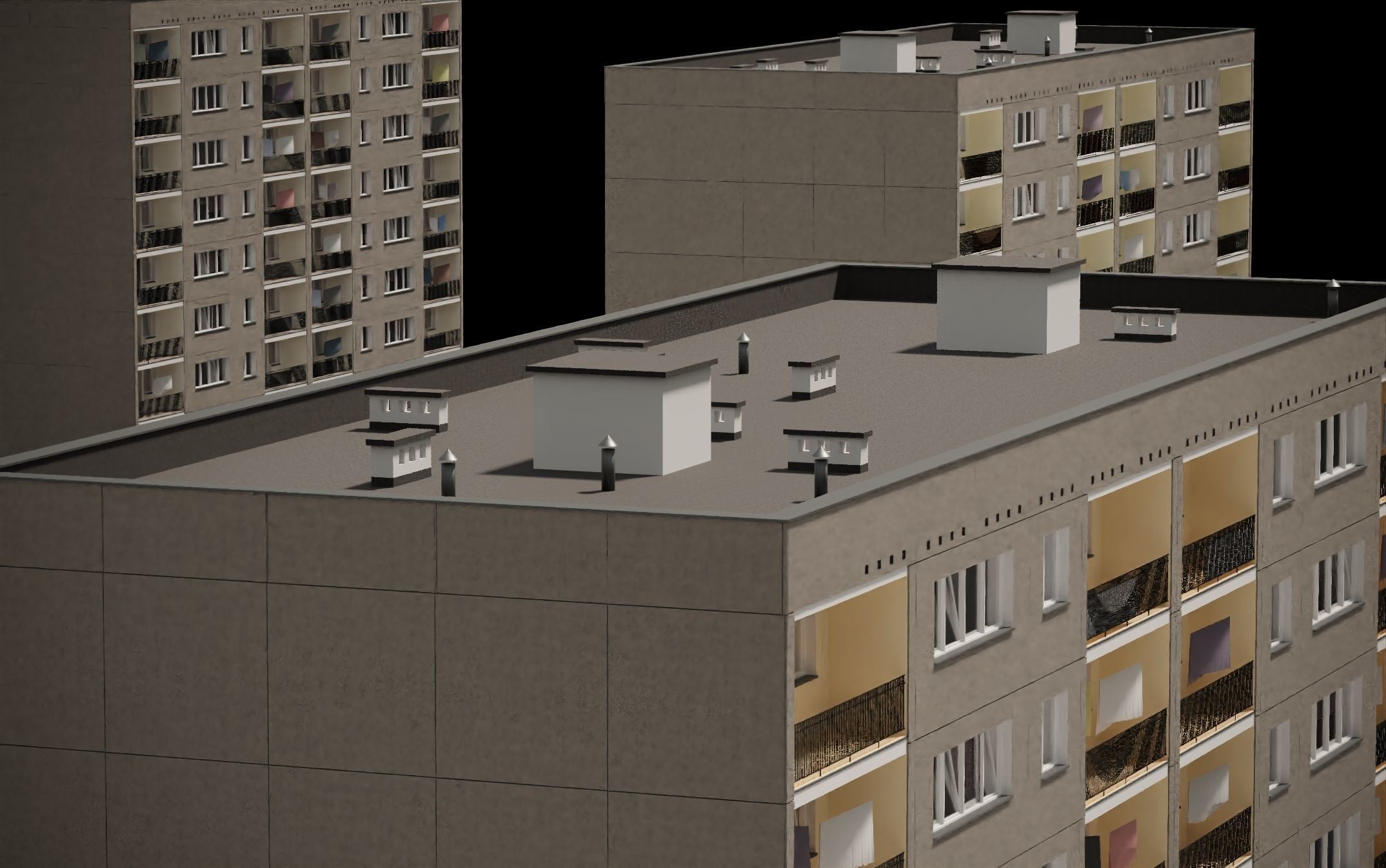 PRE-FABRICATED CONCRETE PANEL RESIDENTIAL BUILDINGS ASSET 3D model_12