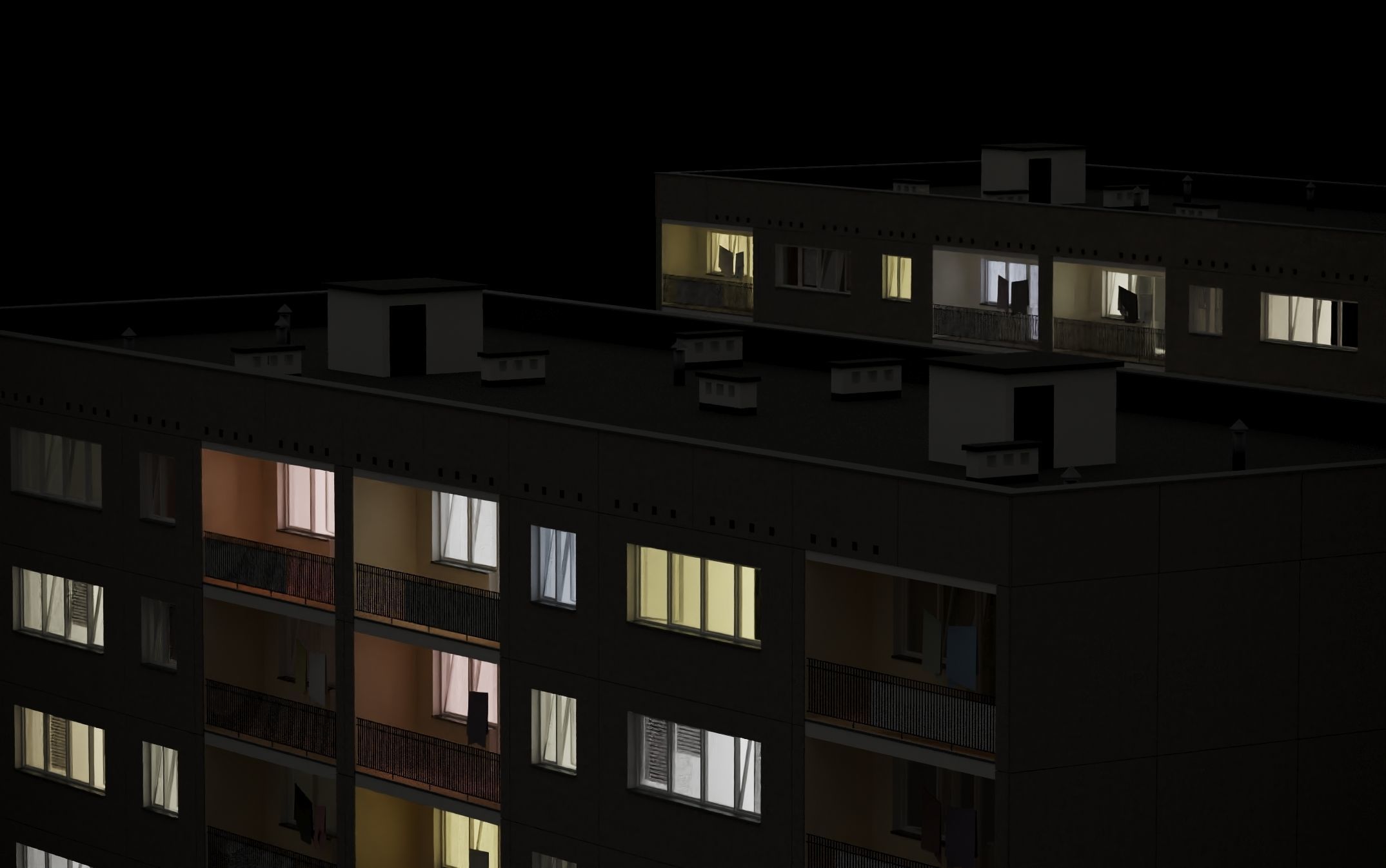 PRE-FABRICATED CONCRETE PANEL RESIDENTIAL BUILDINGS ASSET 3D model_15