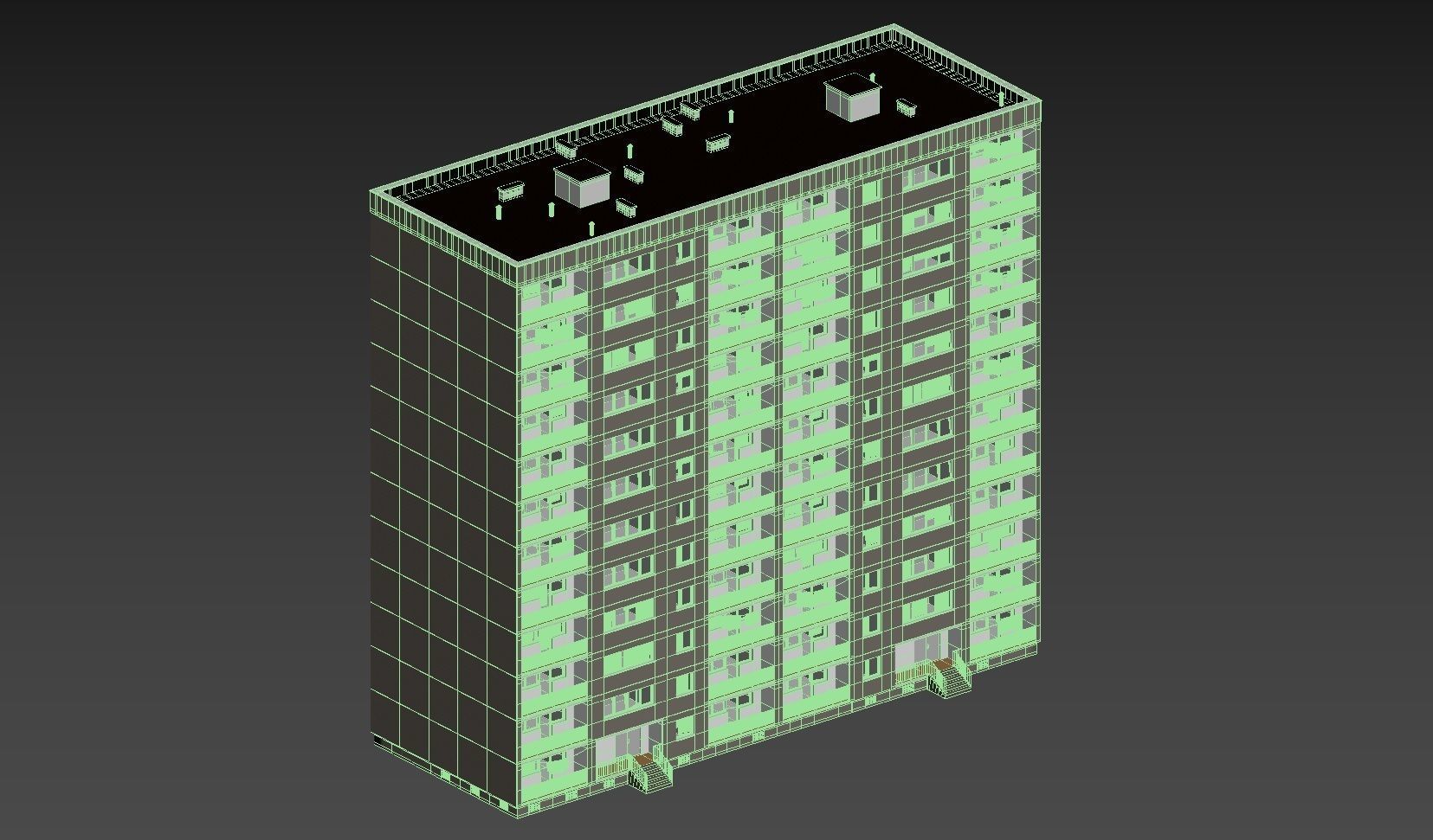PRE-FABRICATED CONCRETE PANEL RESIDENTIAL BUILDINGS ASSET 3D model_17