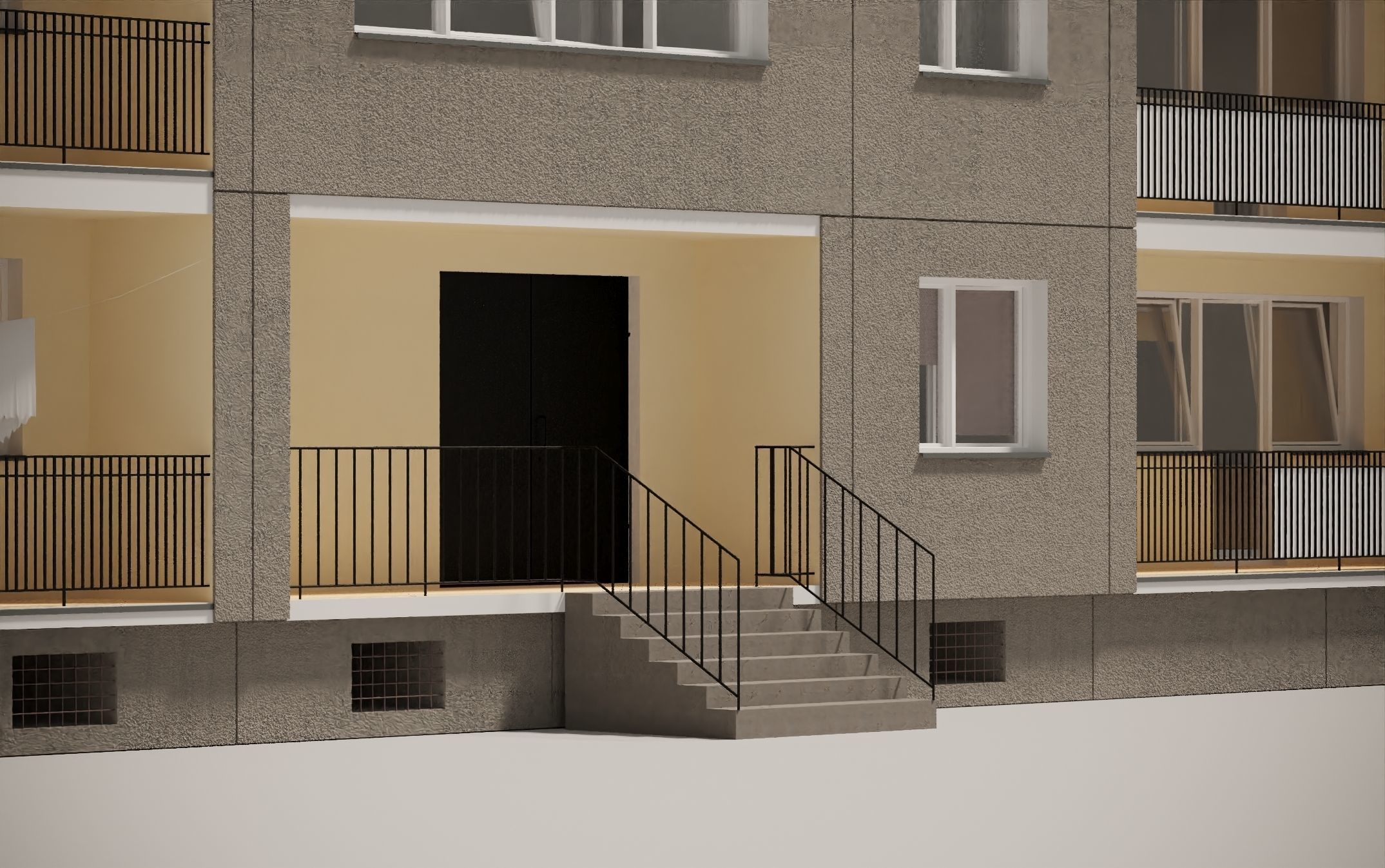 PRE-FABRICATED CONCRETE PANEL RESIDENTIAL BUILDINGS ASSET 3D model_9