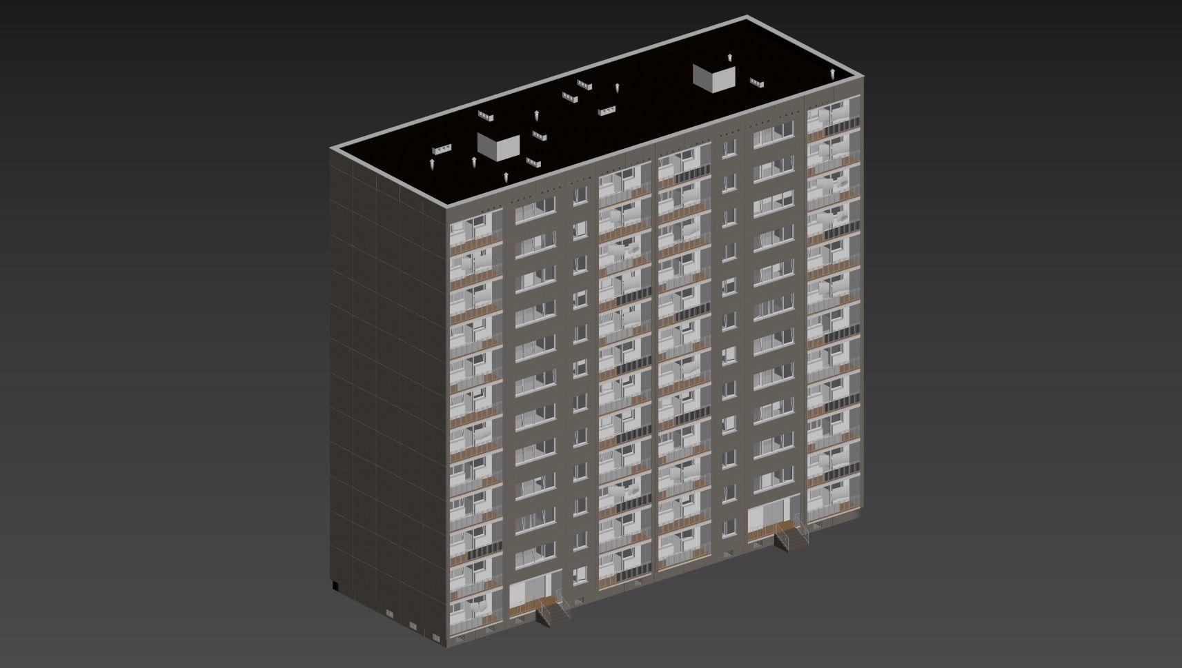 PRE-FABRICATED CONCRETE PANEL RESIDENTIAL BUILDINGS ASSET 3D model_16