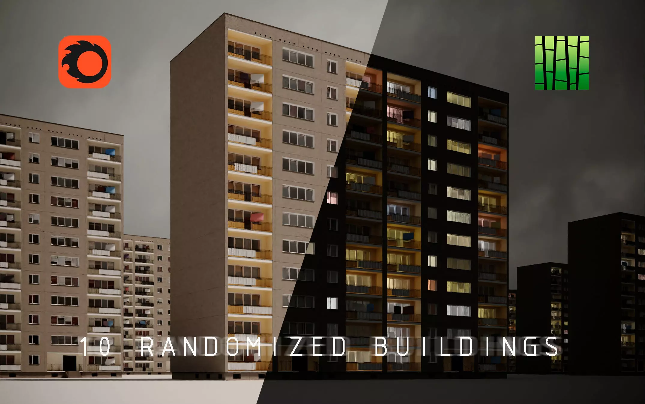 PRE-FABRICATED CONCRETE PANEL RESIDENTIAL BUILDINGS ASSET 3D model_0