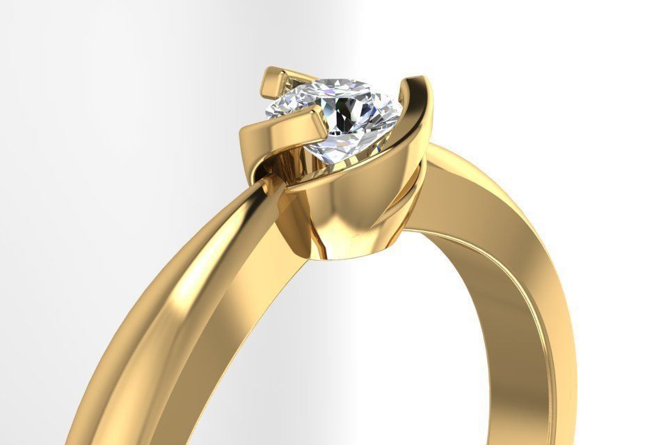 ring with rotating basket 0016 3D print model_1