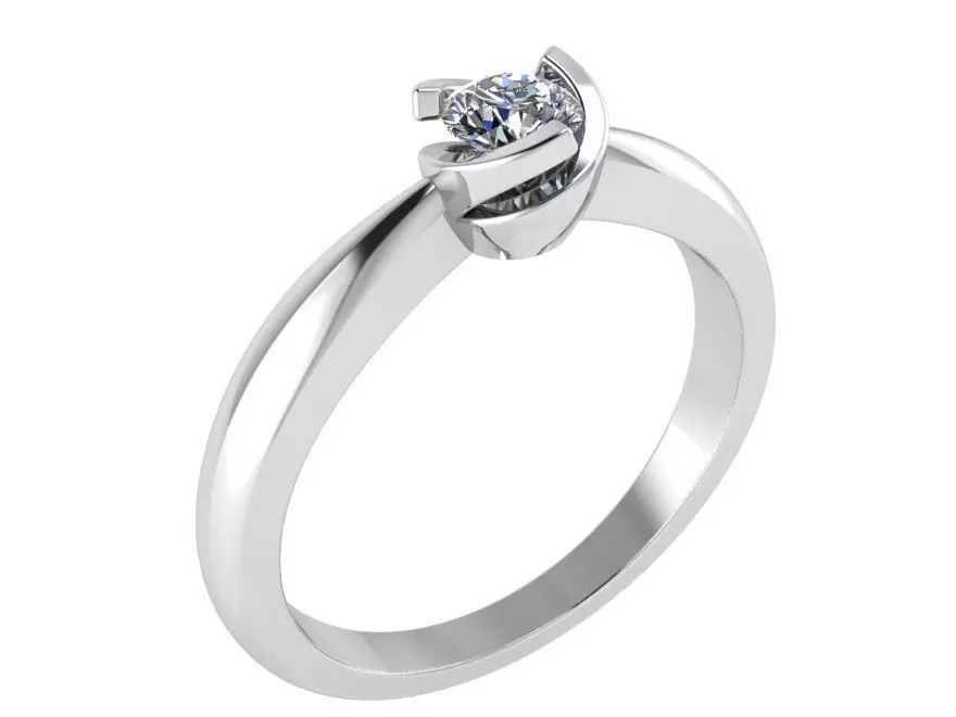 ring with rotating basket 0016 3D print model_0