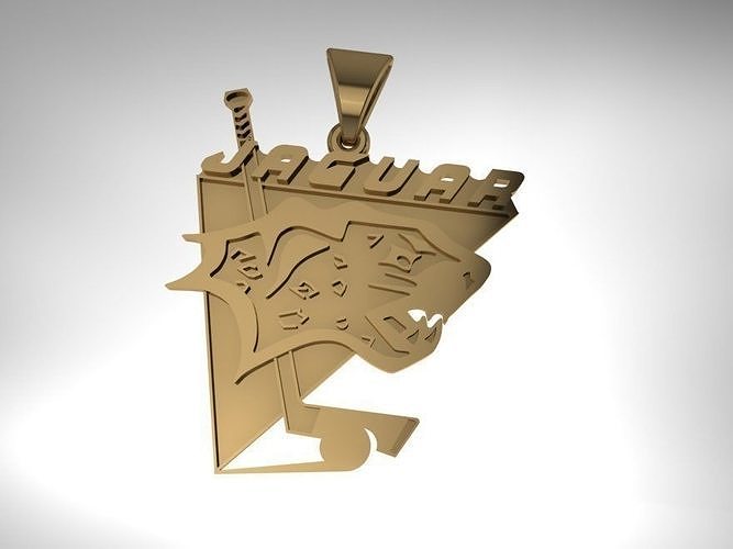 Pendants gold pendant with logo of japanese hockey team 3D print model