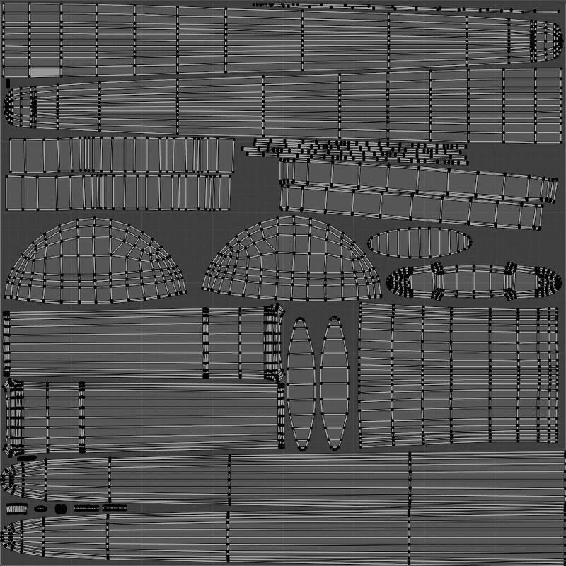 Viking sword Game ready Low-poly 3D model_8