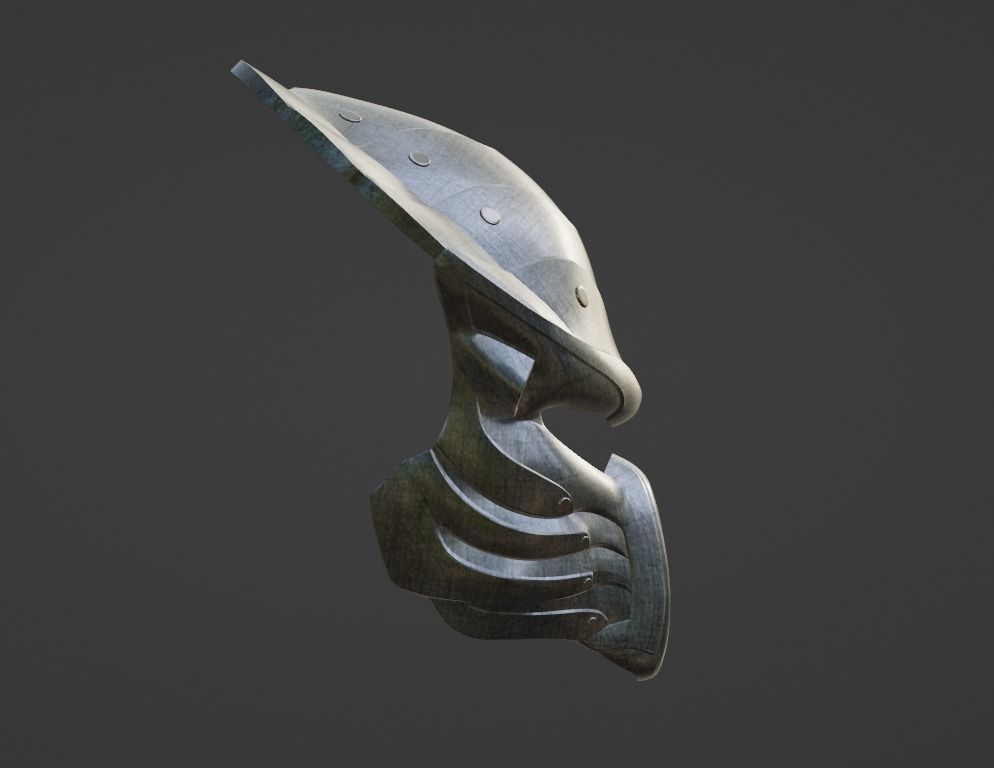 Predator Chopper - Salamander mask 3D print model_3