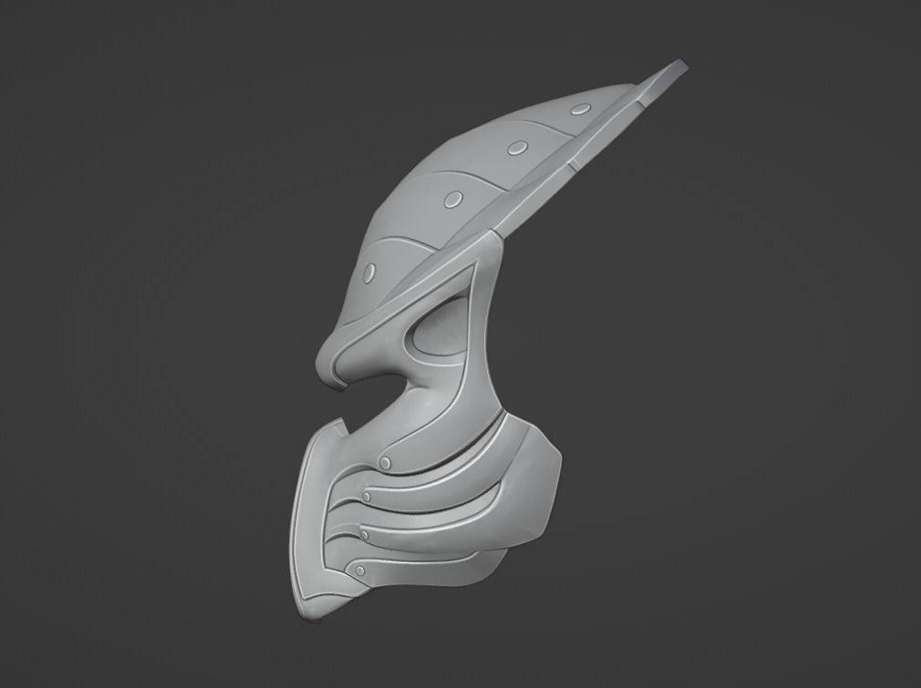 Predator Chopper - Salamander mask 3D print model_6