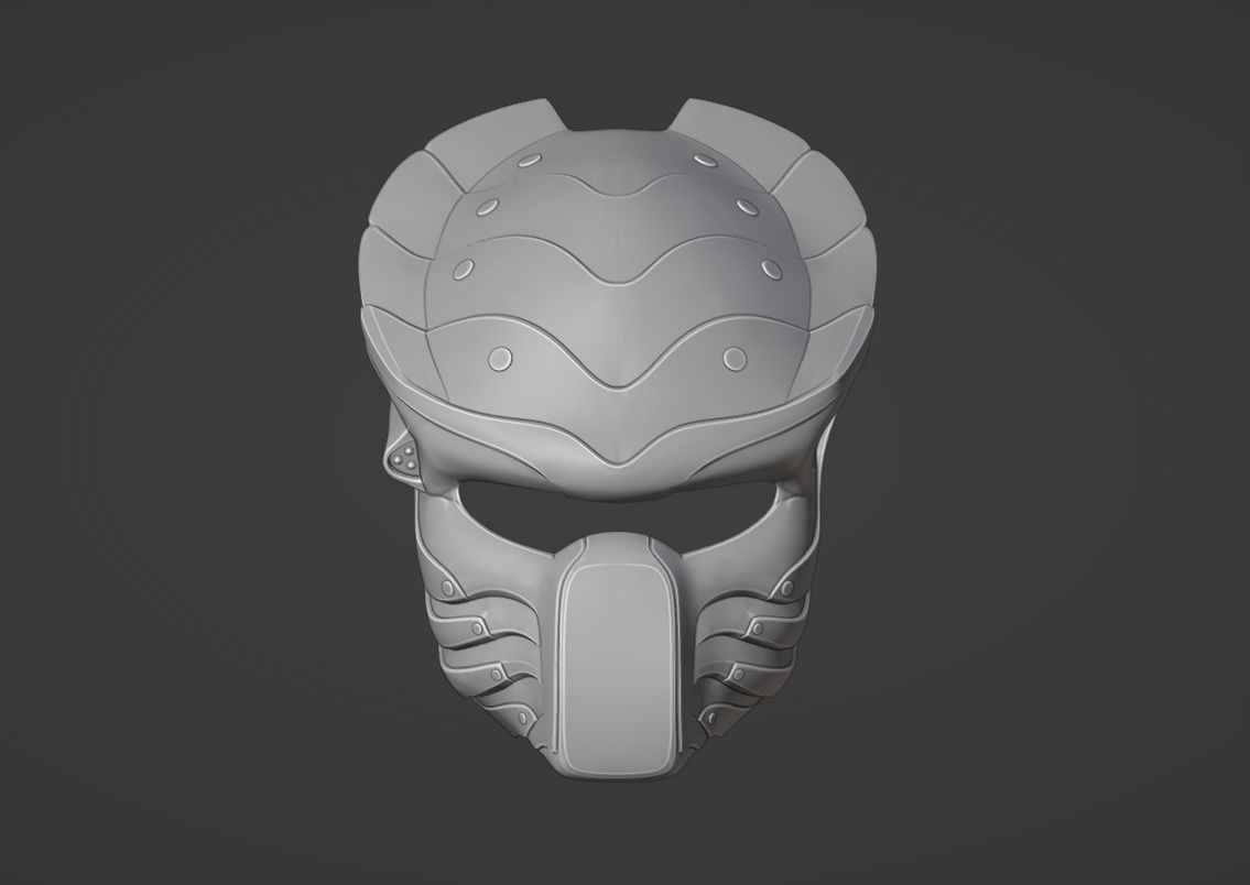 Predator Chopper - Salamander mask 3D print model_5