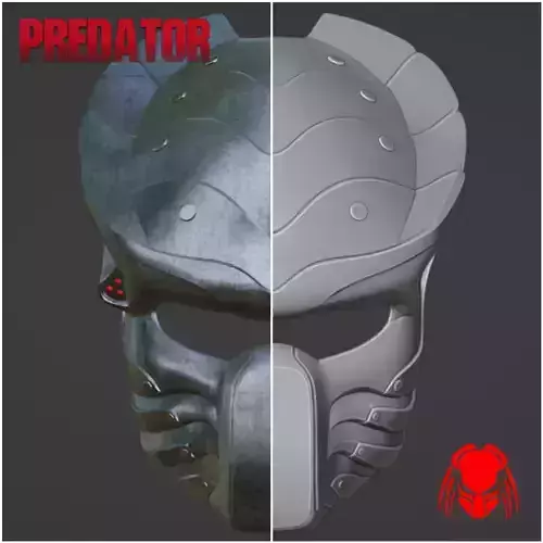 Predator Chopper - Salamander mask 3D print model
