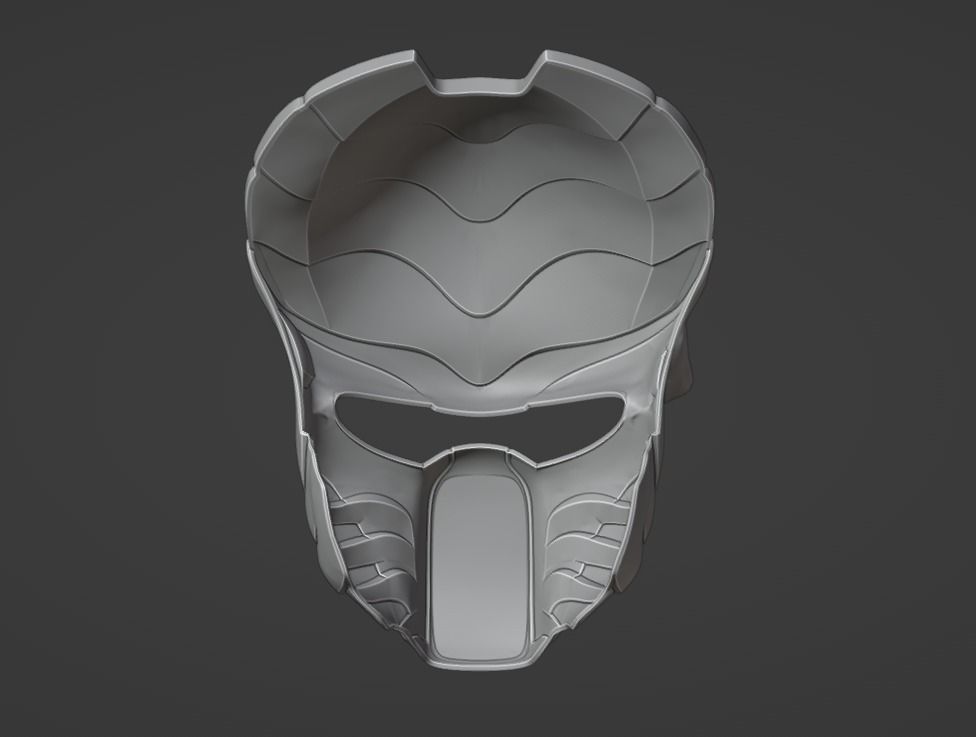 Predator Chopper - Salamander mask 3D print model_14