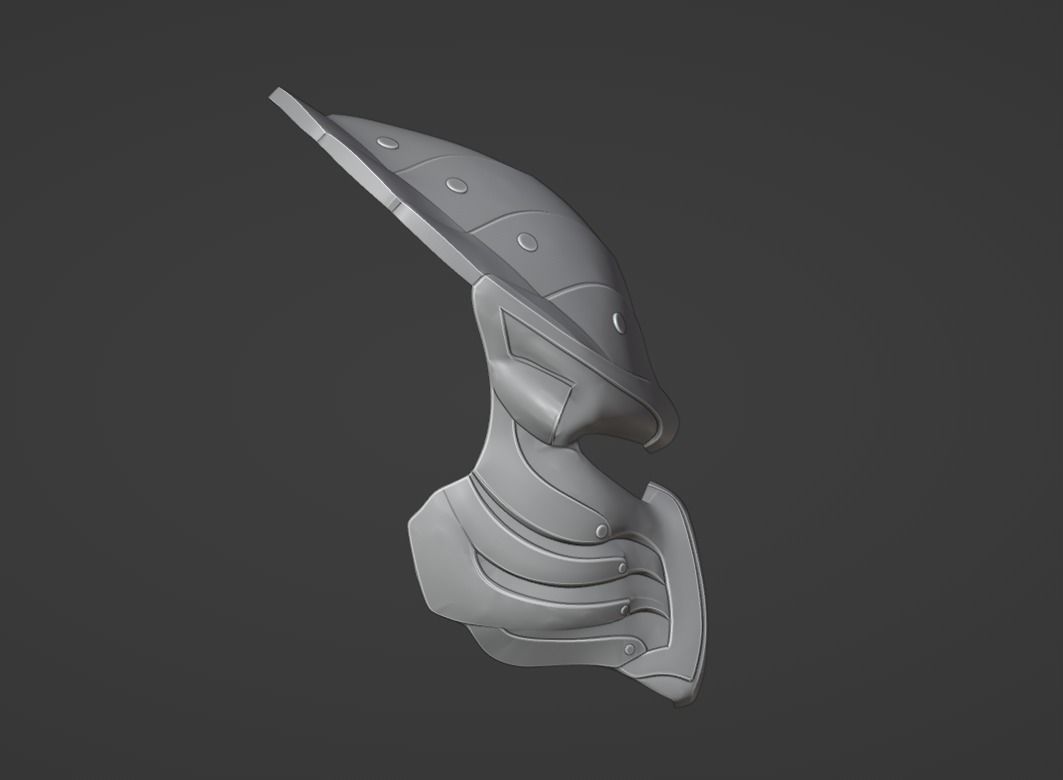 Predator Chopper - Salamander mask 3D print model_7