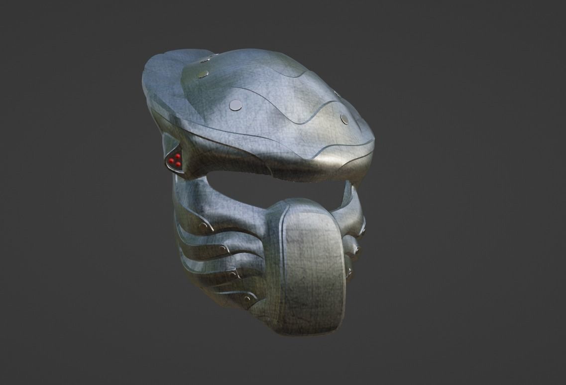 Predator Chopper - Salamander mask 3D print model_4