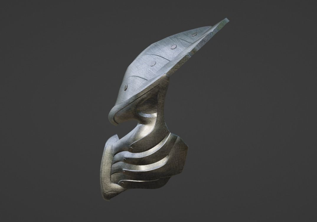 Predator Chopper - Salamander mask 3D print model_2