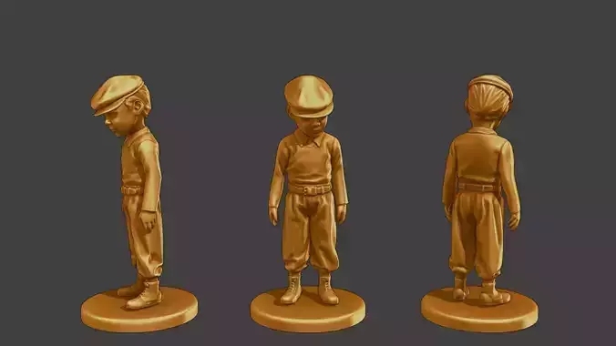 ww2 Casual Little Boy CLB1 001 3D print model