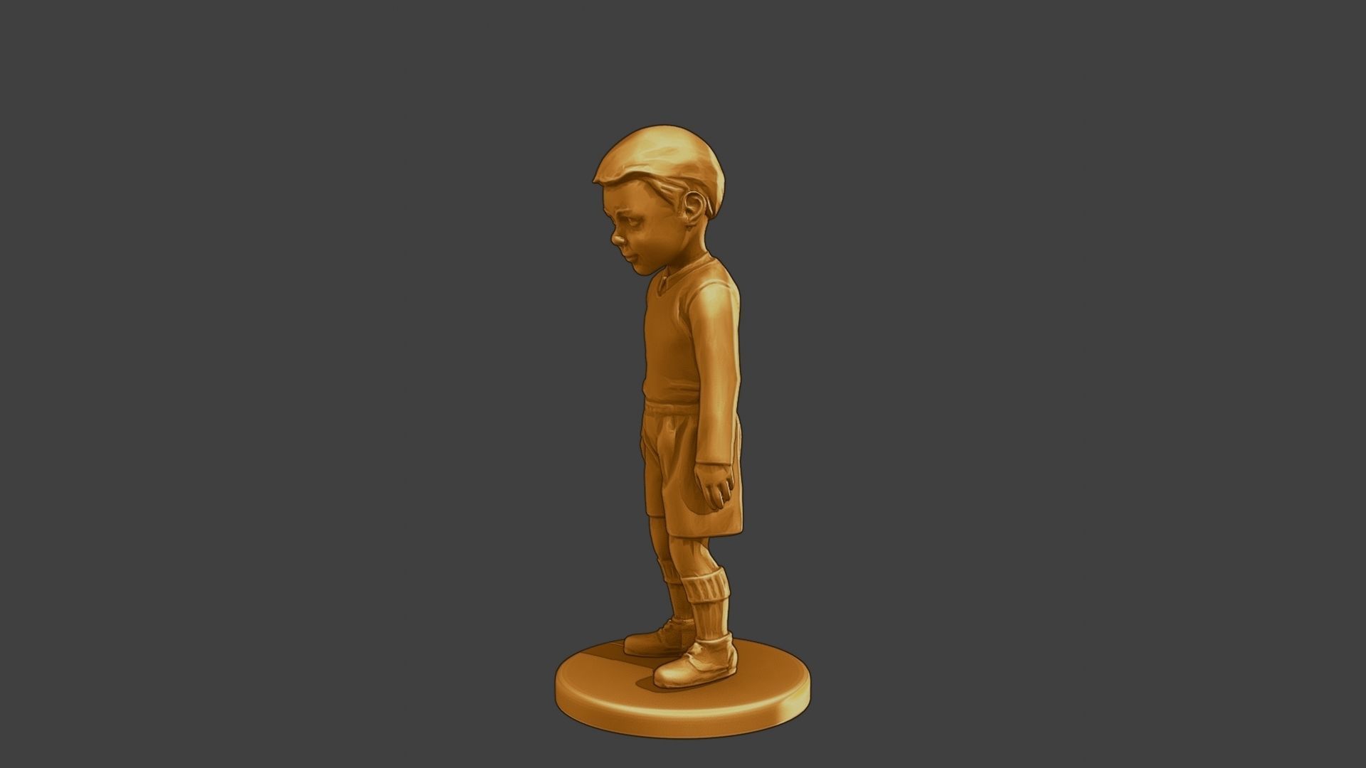 ww2 Casual Little Boy CLB1 002 3D print model_3