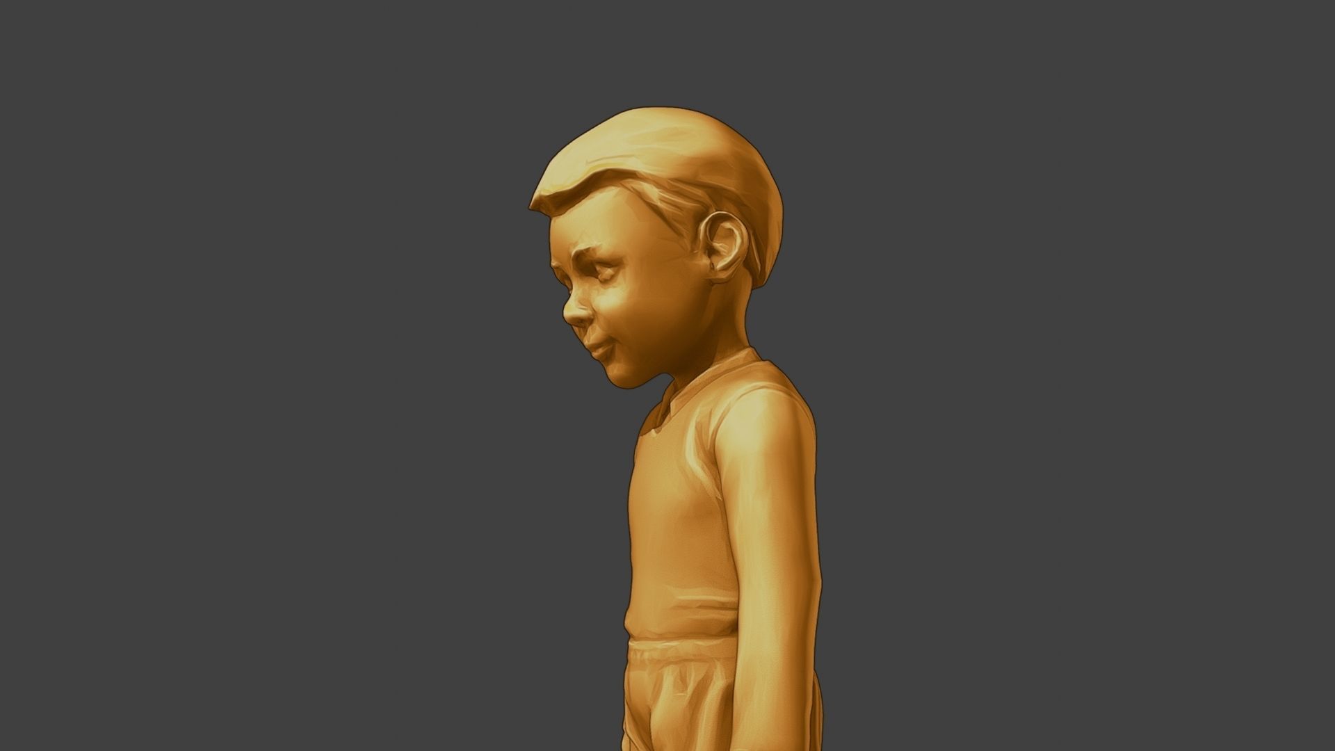 ww2 Casual Little Boy CLB1 002 3D print model_17