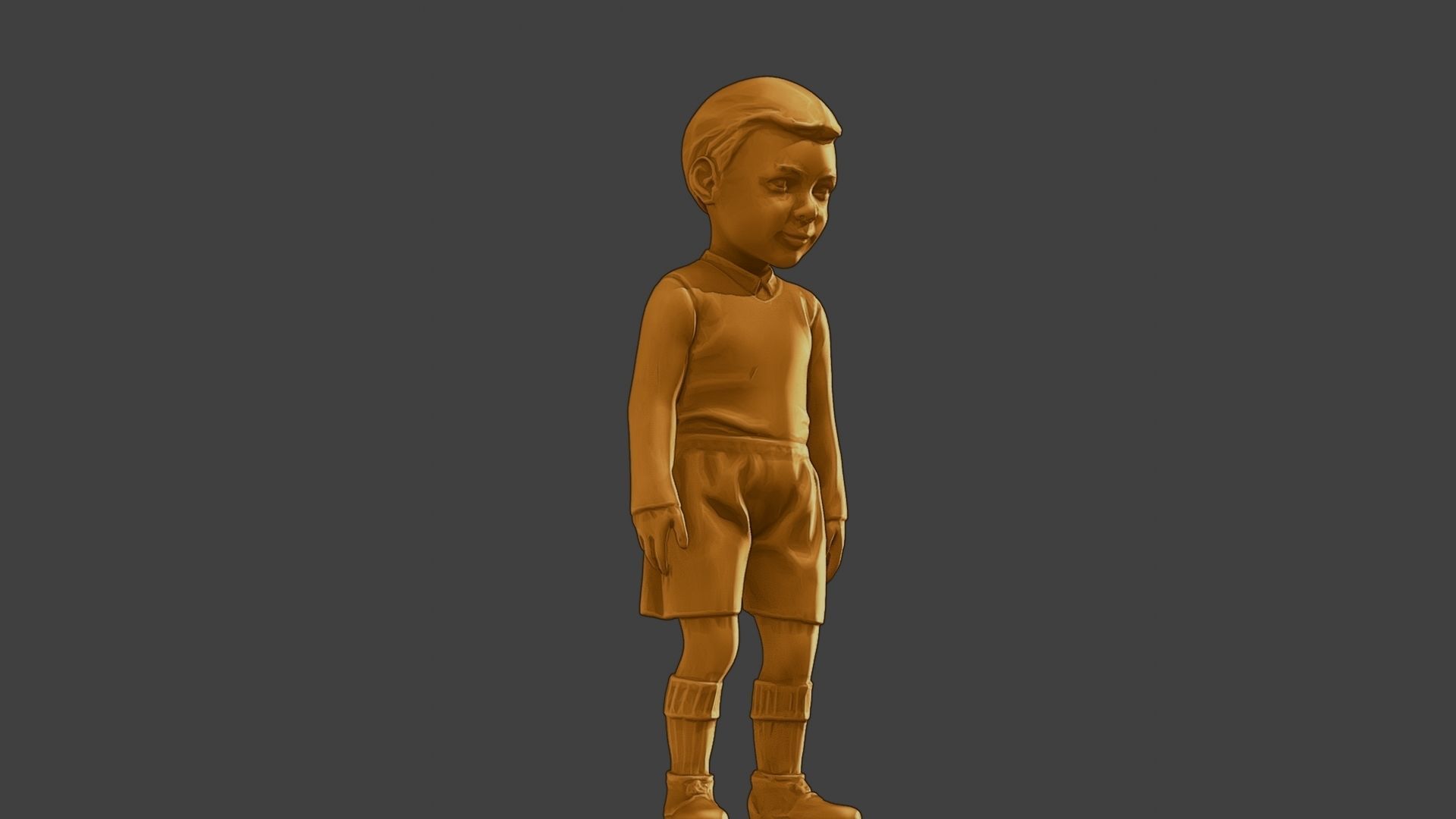 ww2 Casual Little Boy CLB1 002 3D print model_13